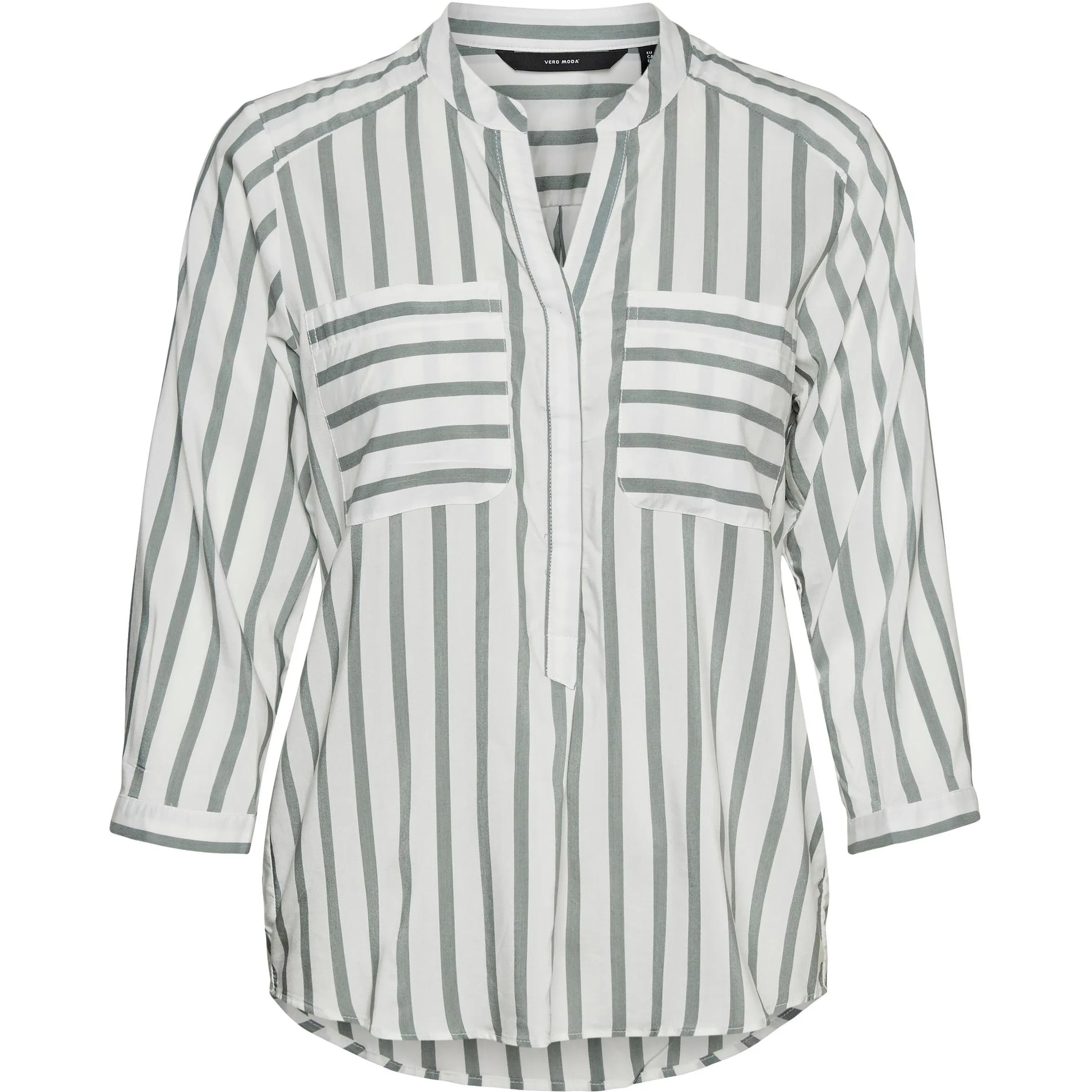 Vero Moda 10188642 VMERIKA STRIPE 3/4 SH Weiß 773517 175598077 1