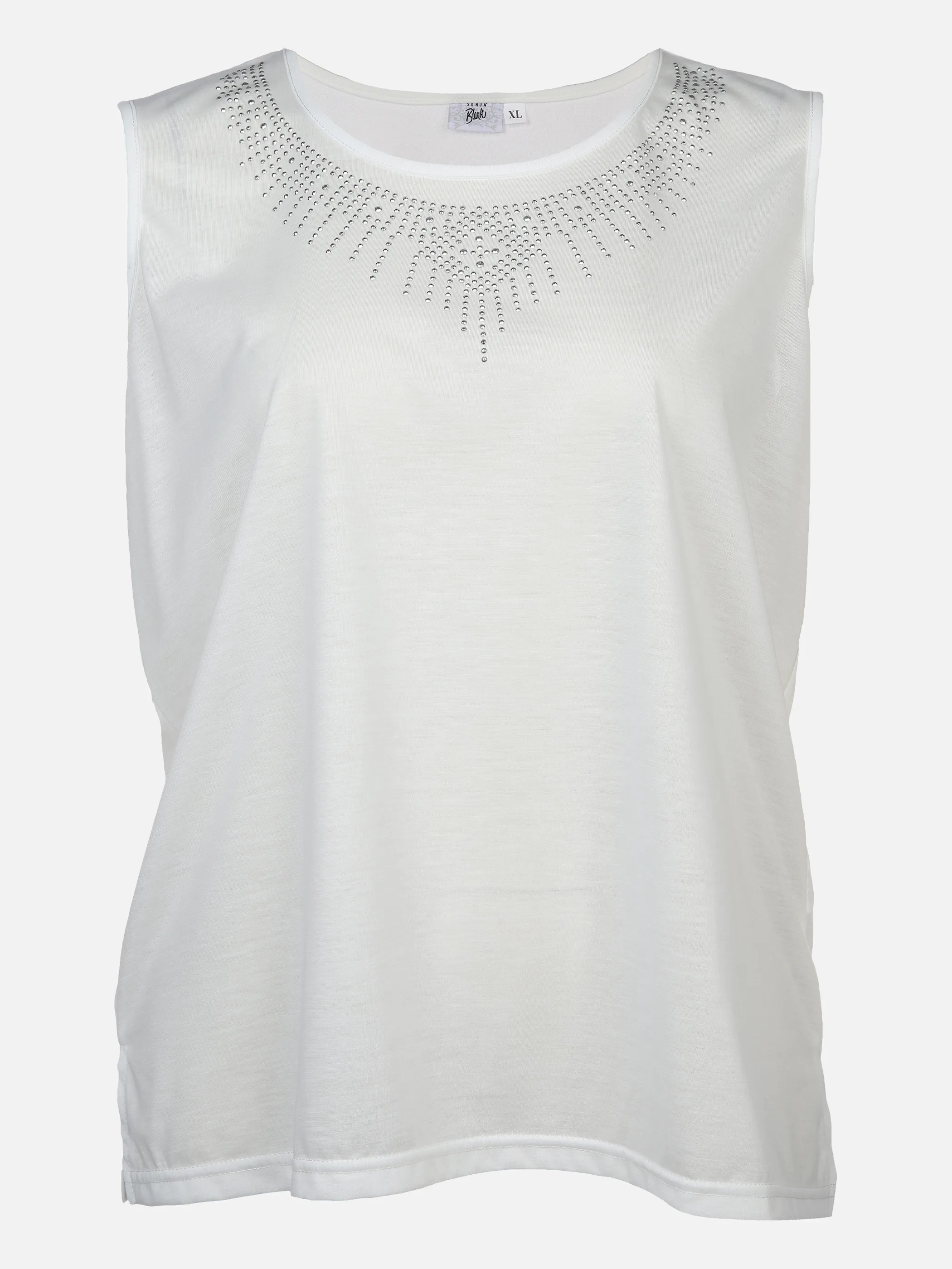 Sonja Blank Da-gr.Gr.Top m.Strassapplikation Weiß 876190 OFFWHITE 1 Sonja Blank Da-gr.Gr.Top m.Strassapplikation Weiß 876190 OFFWHITE 1