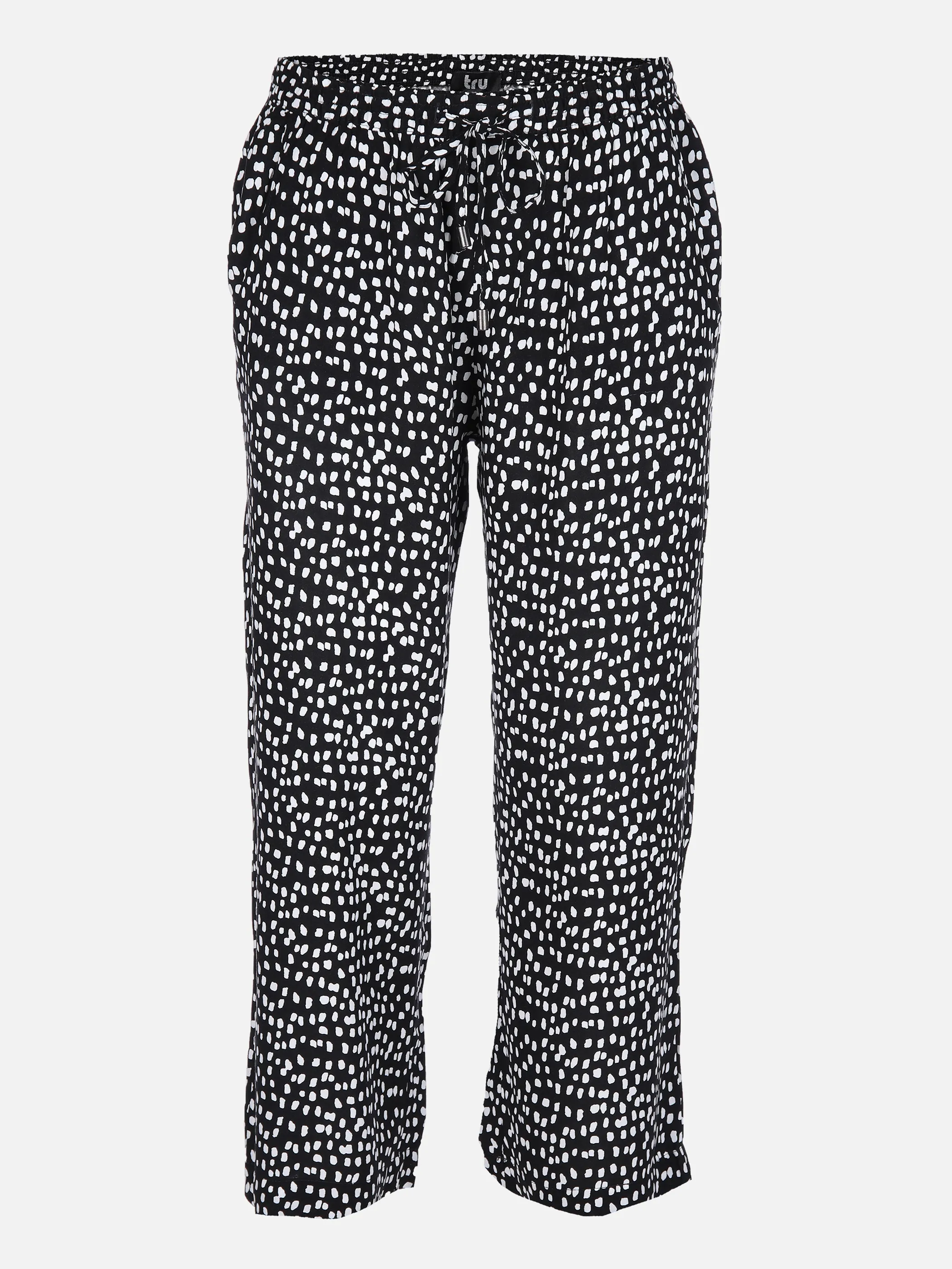 tru Da-Schlupfhose 3/4 mit AOP Schwarz 853523 BLACK/WHIT 1