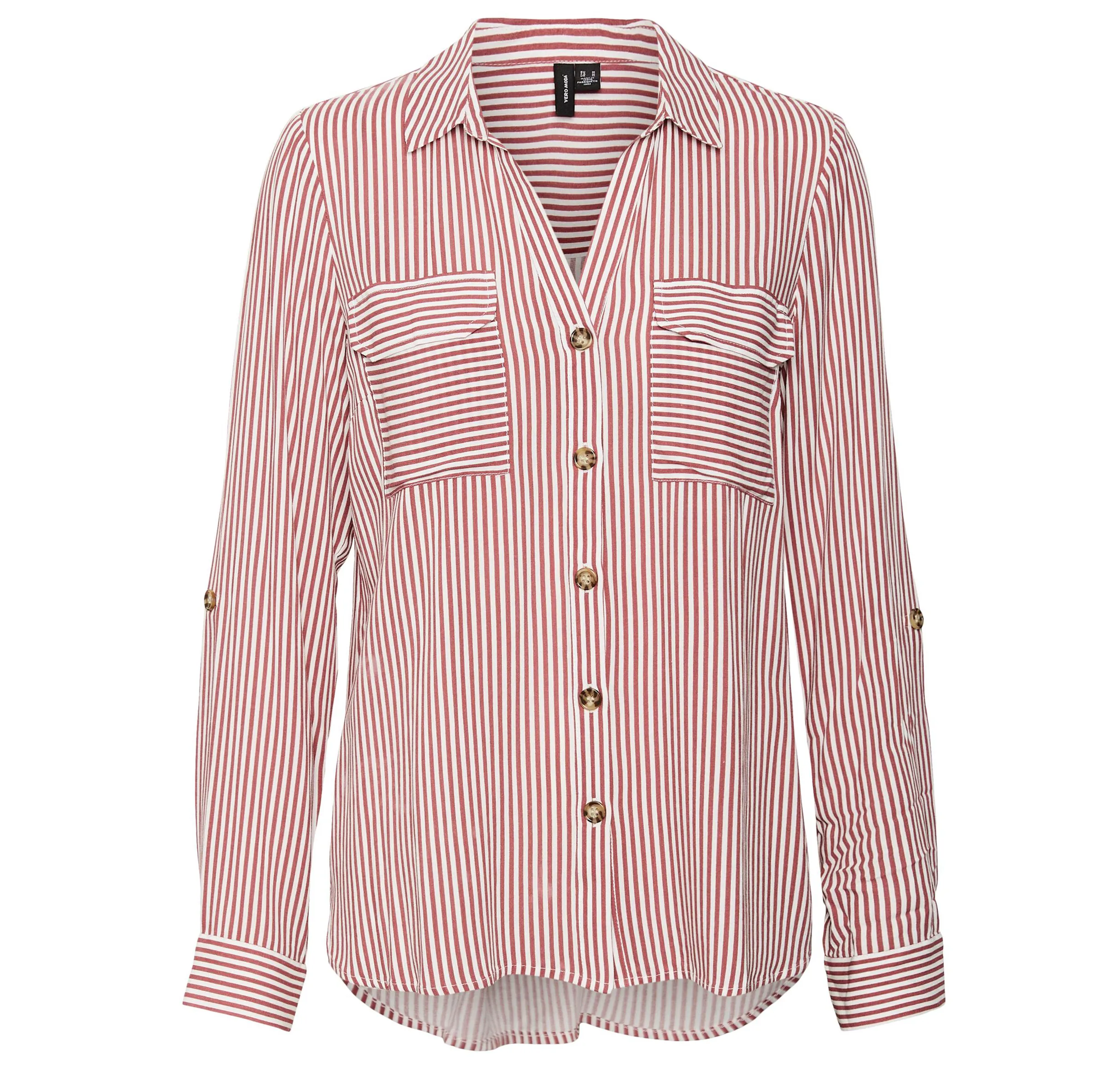 Vero Moda 10275283 VMBUMPY L/S SHIRT NEW Weiß 866195 175598005 1