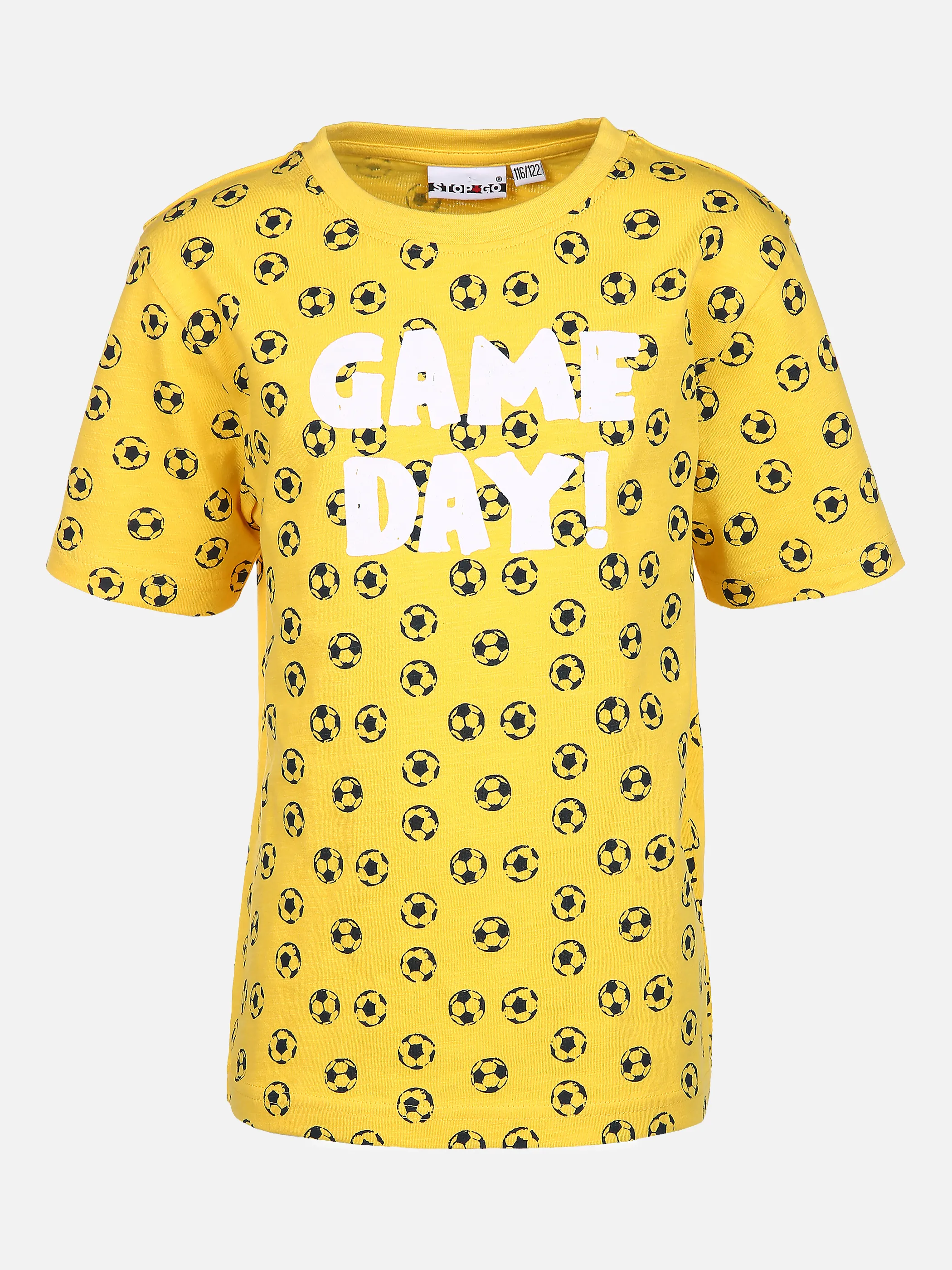 Stop + Go MB TShirt in ockergelb mit AOP Gelb 852478 OCKERGELB 1 Stop + Go MB TShirt in ockergelb mit AOP Gelb 852478 OCKERGELB 1