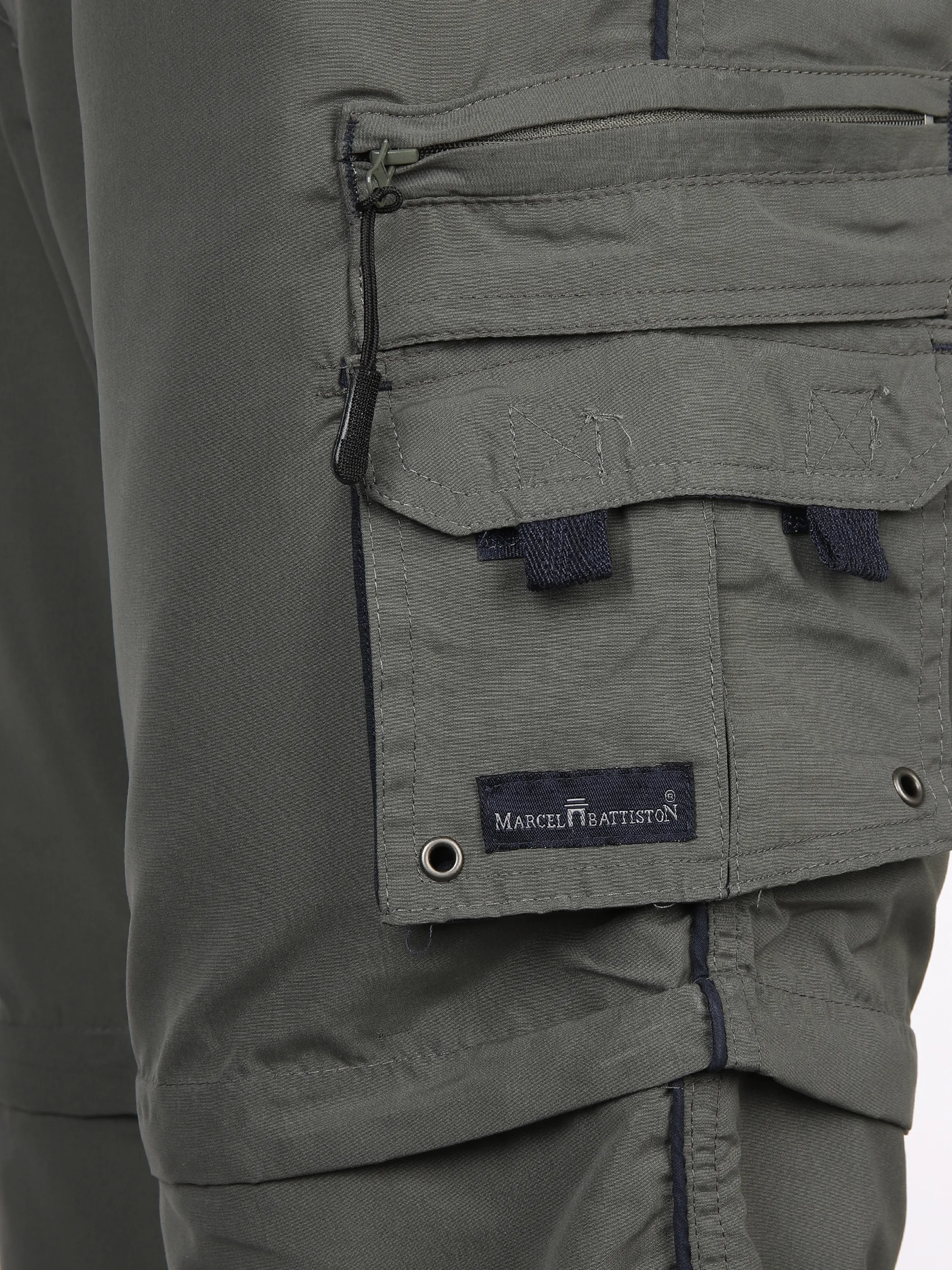 Marcel Battiston He. Caprihose Zipp-Off Cargo Grün 878485 OLIVE 4 Marcel Battiston He. Caprihose Zipp-Off Cargo Grün 878485 OLIVE 4