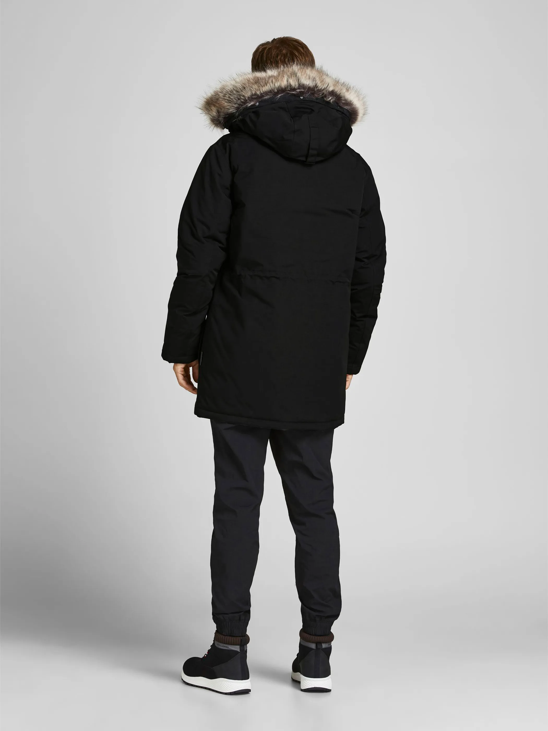 Jack Jones 12190042 JJSUPER PARKA Schwarz 854385 178012 3