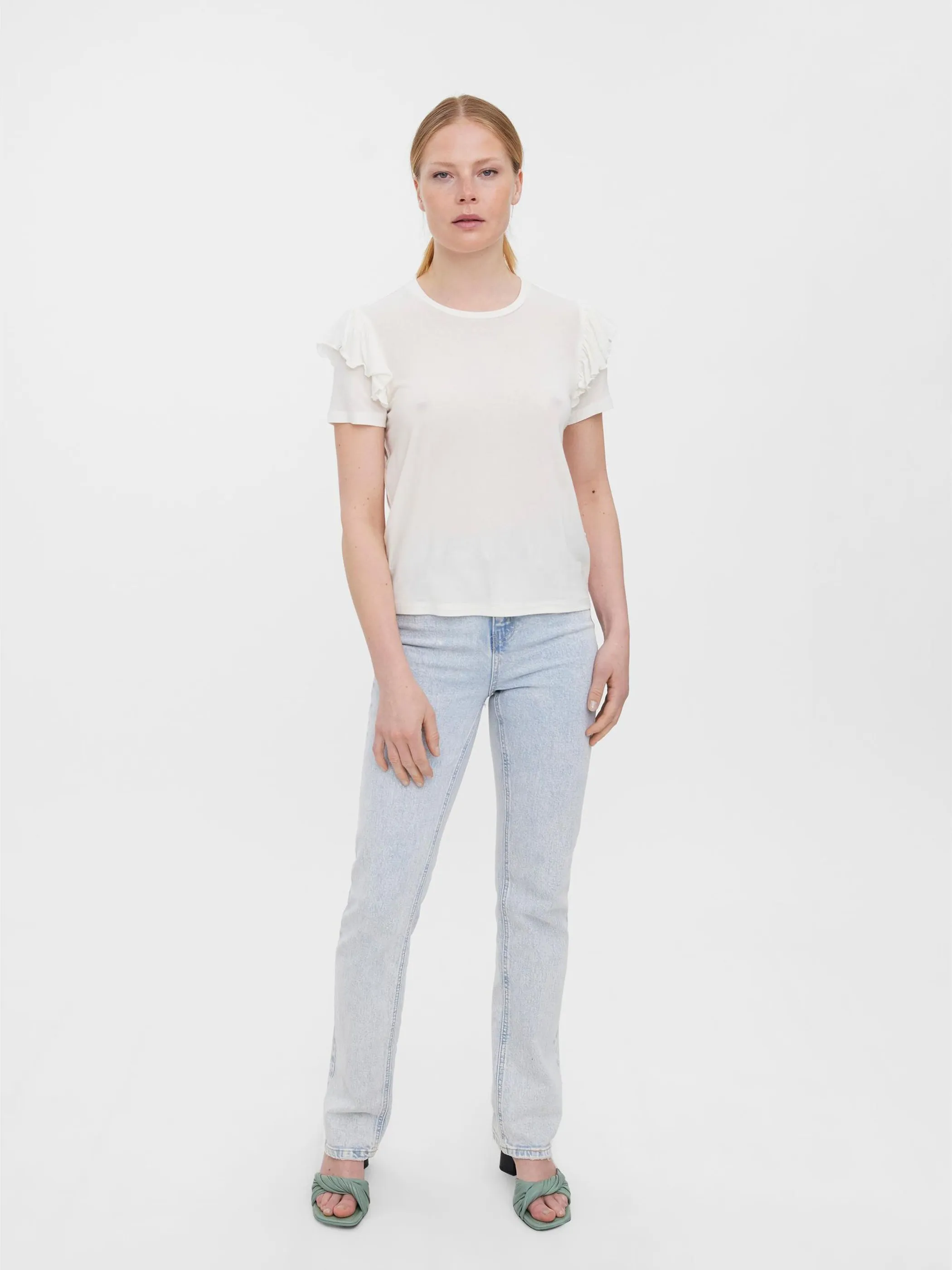 Vero Moda 10264008 VMTAMARA SS O-NECK FR Weiß 863225 175598 4 Vero Moda 10264008 VMTAMARA SS O-NECK FR Weiß 863225 175598 4