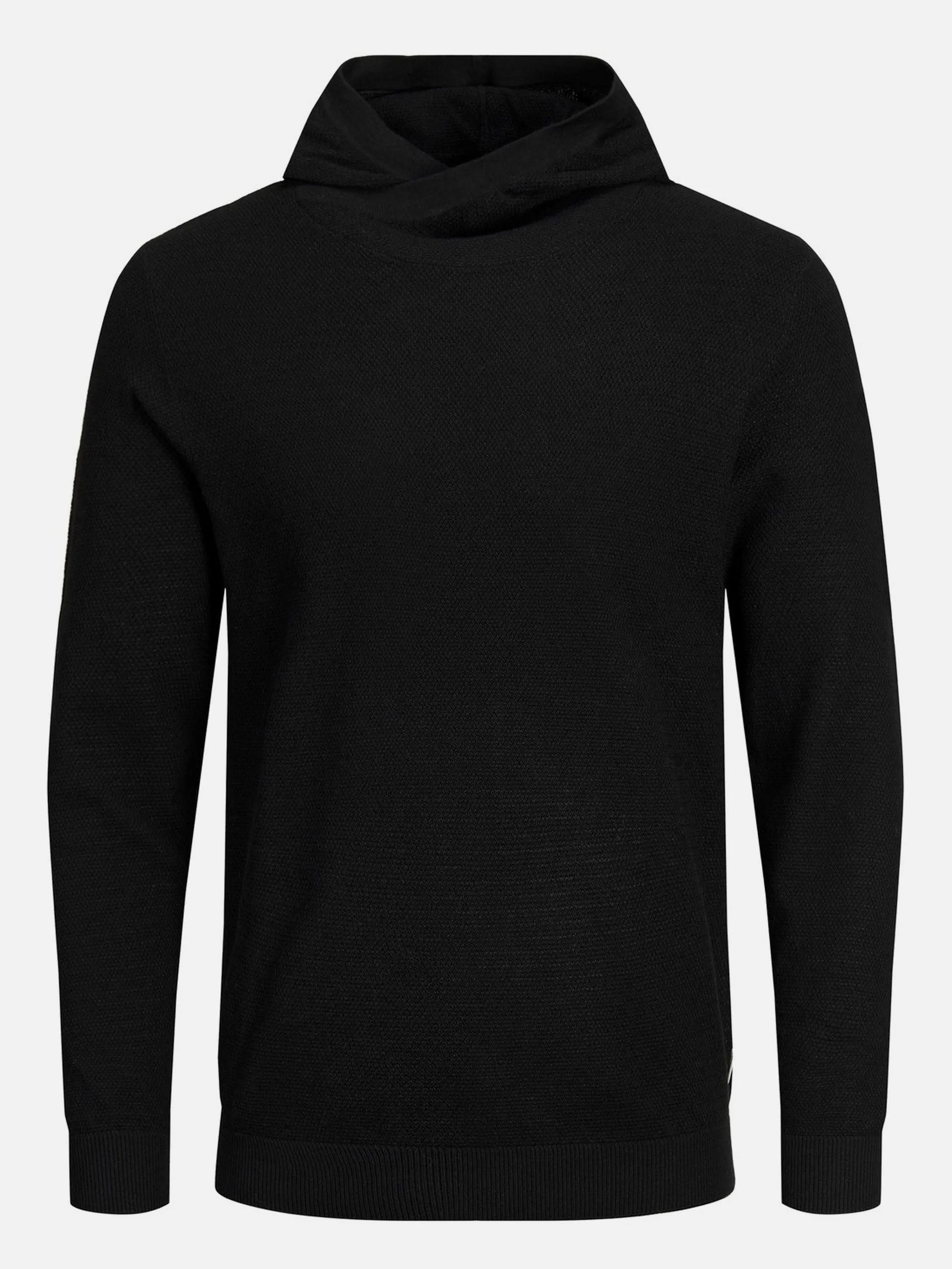 Jack Jones 12190230 JJSTEVE KNIT HOOD Schwarz 854386 178012 1