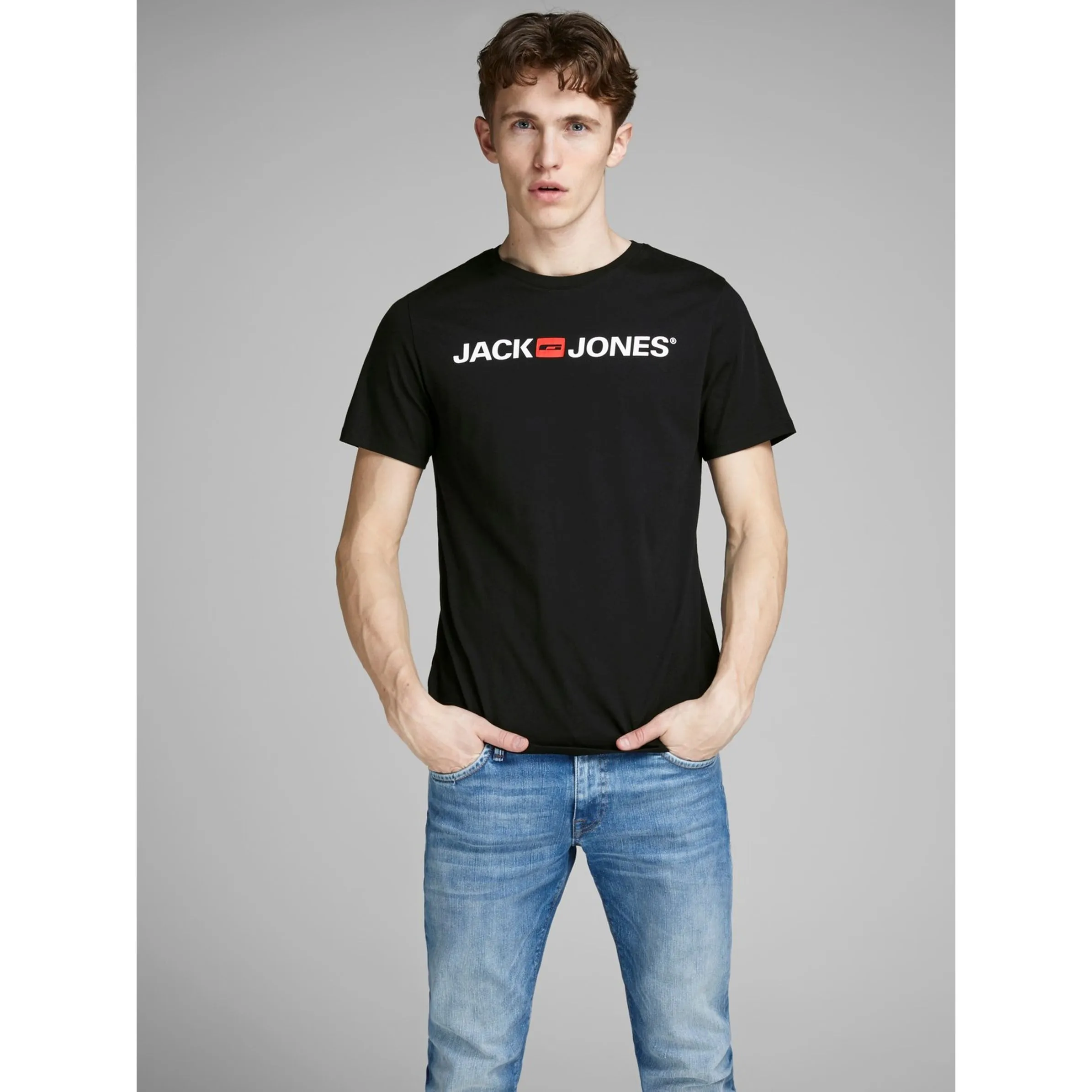 Jack Jones 12137126 JJECORP LOGO TEE SS C Schwarz 832988 178012001 3