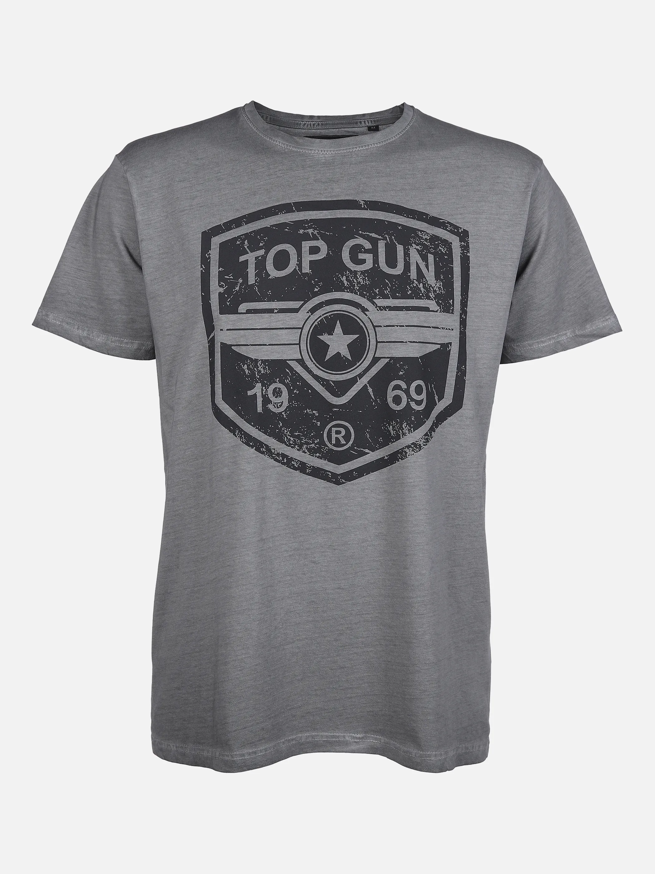 Top Gun He. T-Shirt 1/2 Arm washer Grau 864381 GREY 1