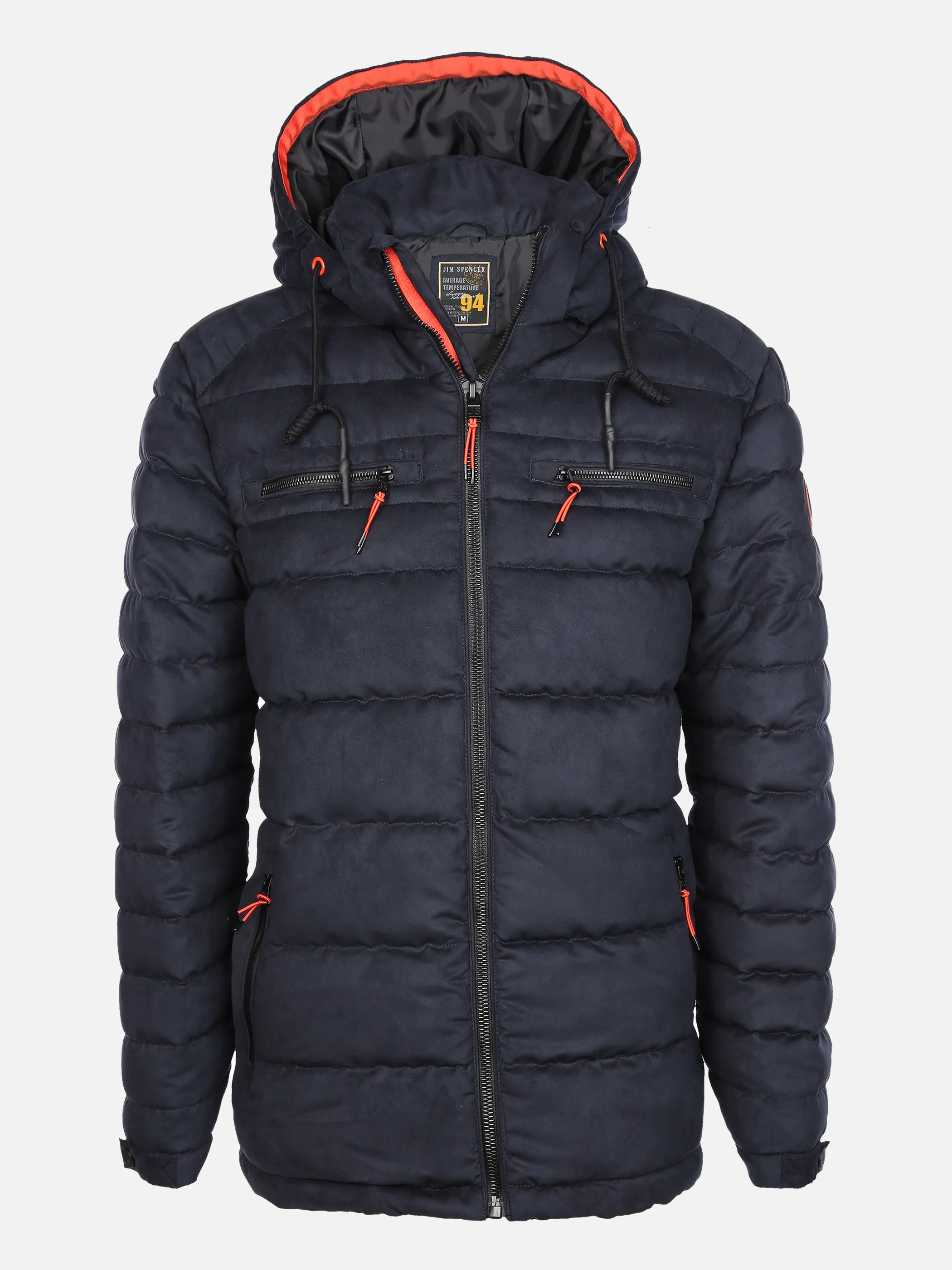 Jim Spencer He. Velour-Steppjacke Blau 856100 NAVY 1 Jim Spencer He. Velour-Steppjacke Blau 856100 NAVY 1
