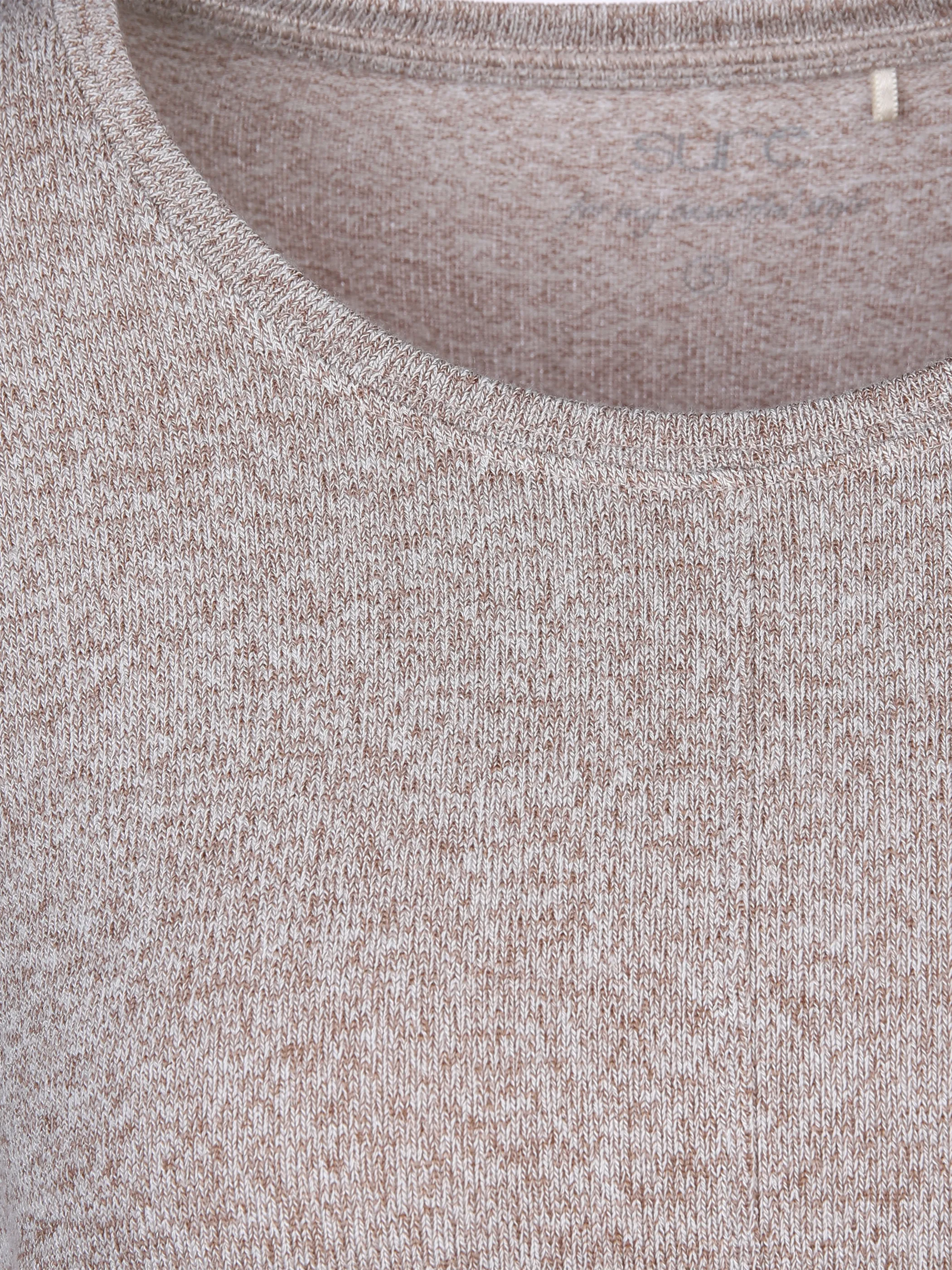 Sure Da-Shirt 1/1 Arm m. Tunnelzug in Strickoptik Braun 874801 TAUPE MEL 3 Sure Da-Shirt 1/1 Arm m. Tunnelzug in Strickoptik Braun 874801 TAUPE MEL 3