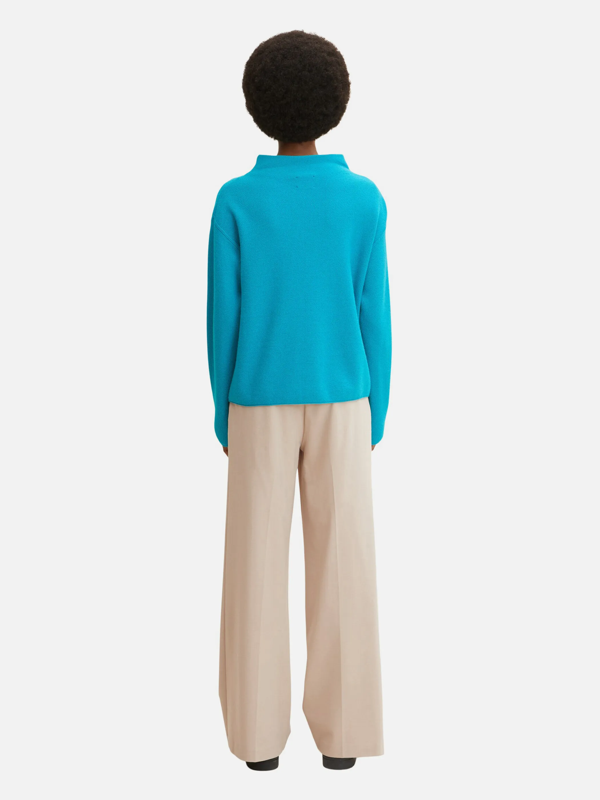 Tom Tailor 1033539 Knit funnel neck pullo Blau 869510 30561 2 Tom Tailor 1033539 Knit funnel neck pullo Blau 869510 30561 2