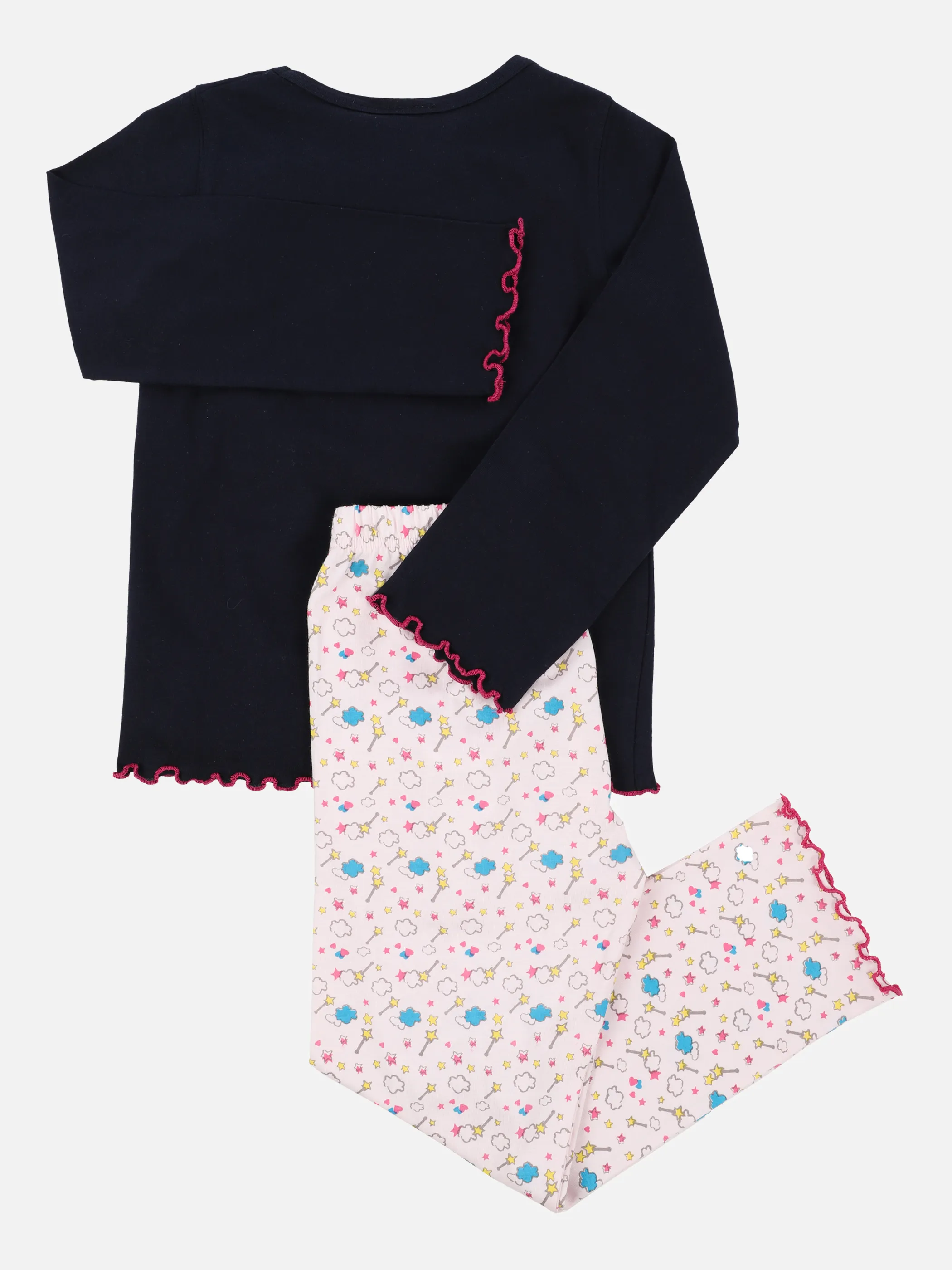 Stop + Go MG Pyjama lang Shirt lang mit Blau 868361 NAVY/ROSE 2 Stop + Go MG Pyjama lang Shirt lang mit Blau 868361 NAVY/ROSE 2