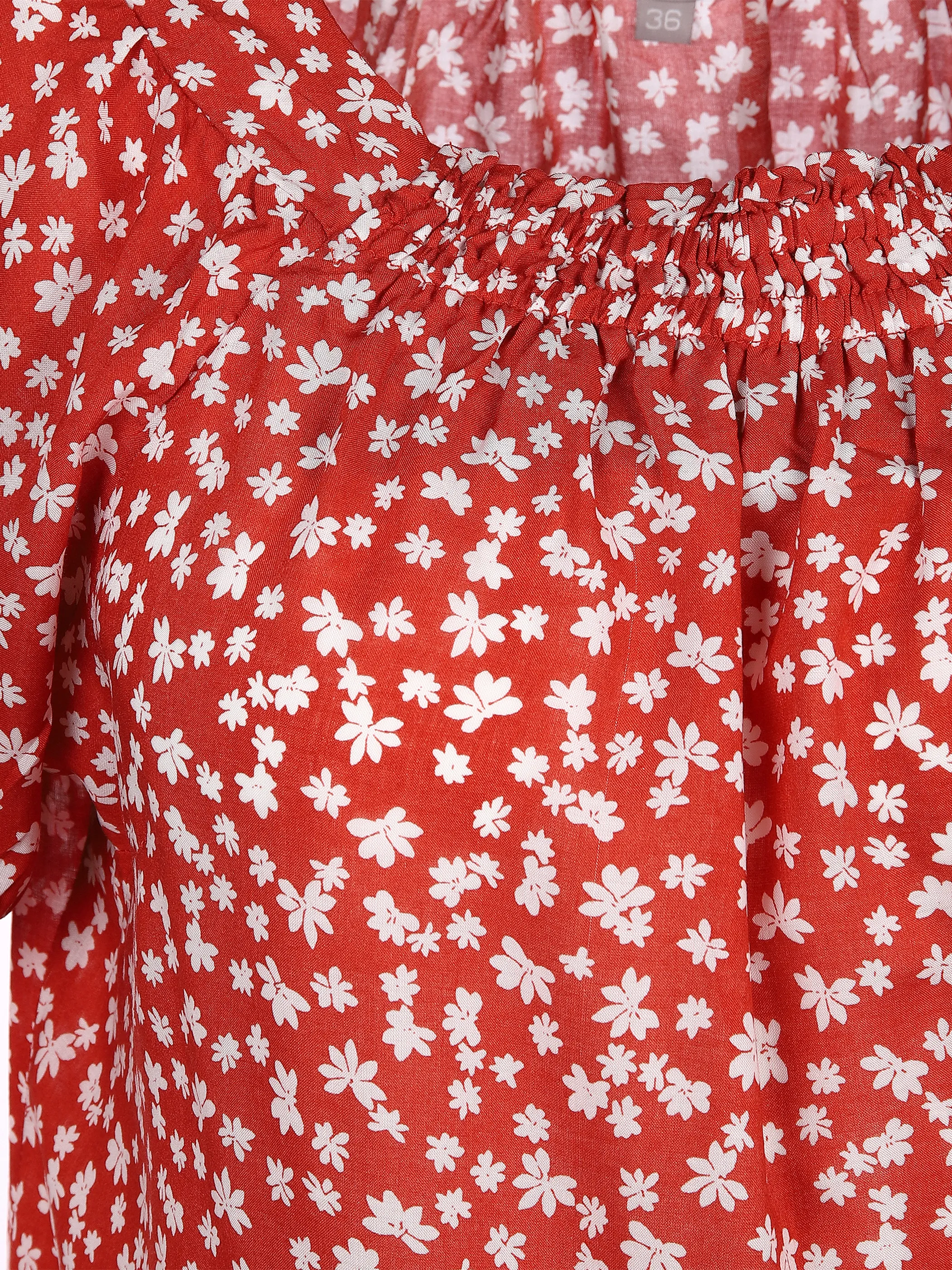 Sure Da-Carmenbluse bedruckt Rot 853379 COL R. 3 Sure Da-Carmenbluse bedruckt Rot 853379 COL R. 3