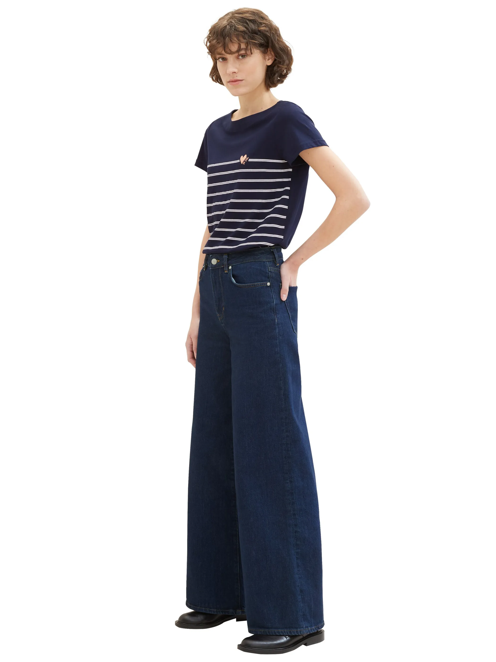 Tom Tailor 1041289 T-shirt boat neck stripe Blau 890606 10668 4 Tom Tailor 1041289 T-shirt boat neck stripe Blau 890606 10668 4