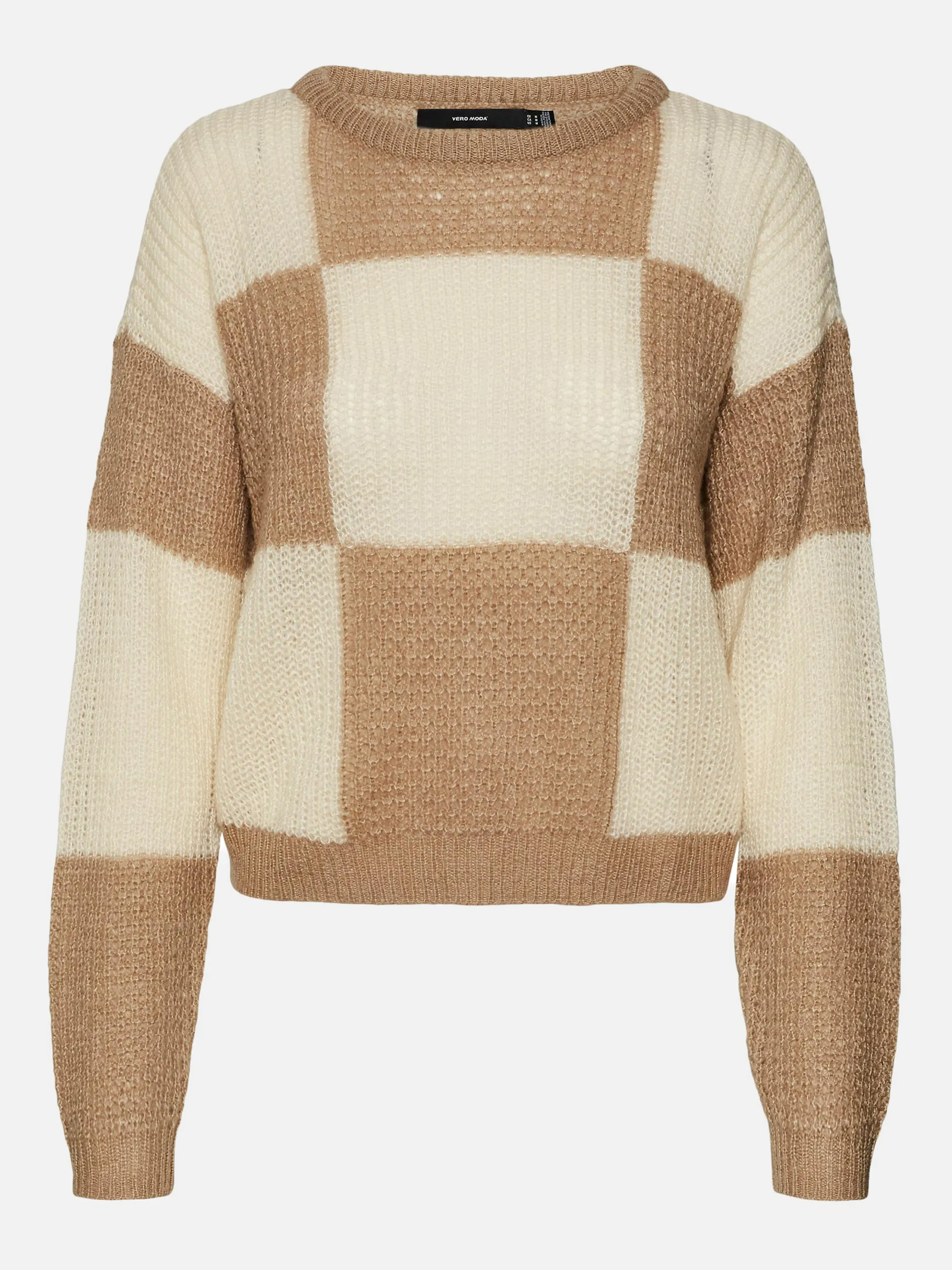Vero Moda 10273465 VMTAKA LS O-NECK CHEC Braun 871238 192623001 1 Vero Moda 10273465 VMTAKA LS O-NECK CHEC Braun 871238 192623001 1