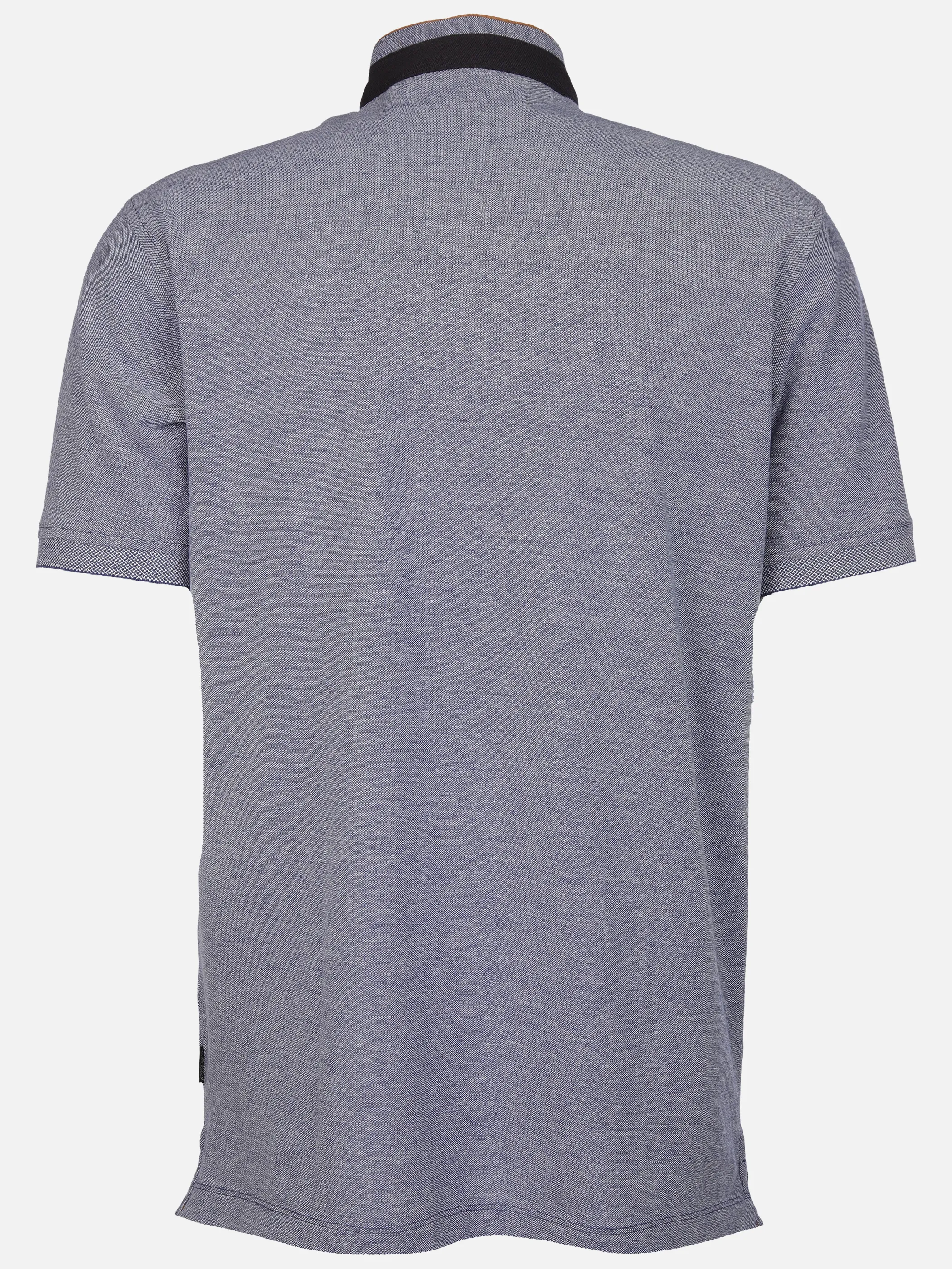 Jim Spencer He. Stehkragenshirt 1/2 Arm twisted Blau 906251 JEANSBLUE 2