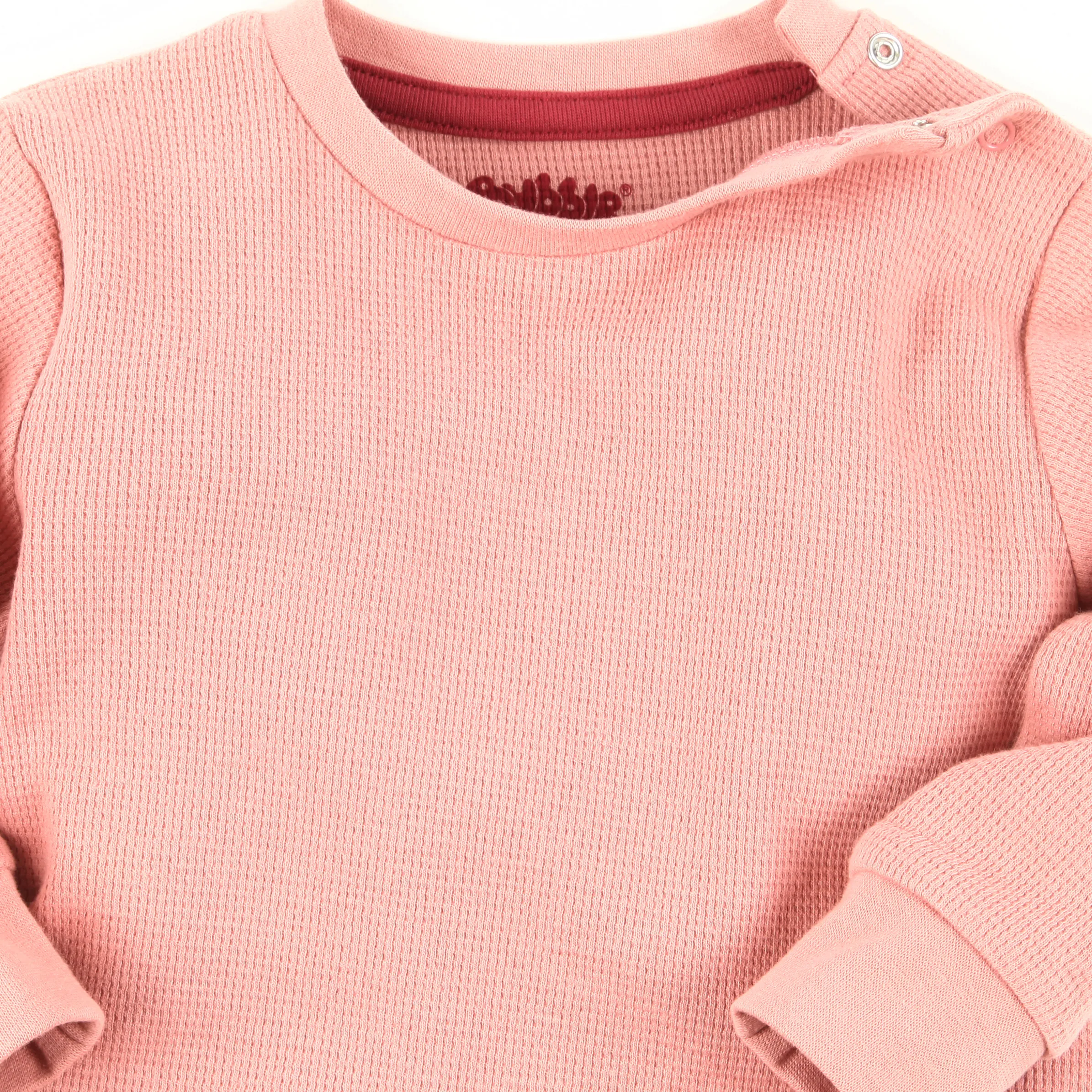 Bubble Gum BM Longsleeve Shirt in altrosa mit Waffeloptik Rosa 885018 ALTROSA 3