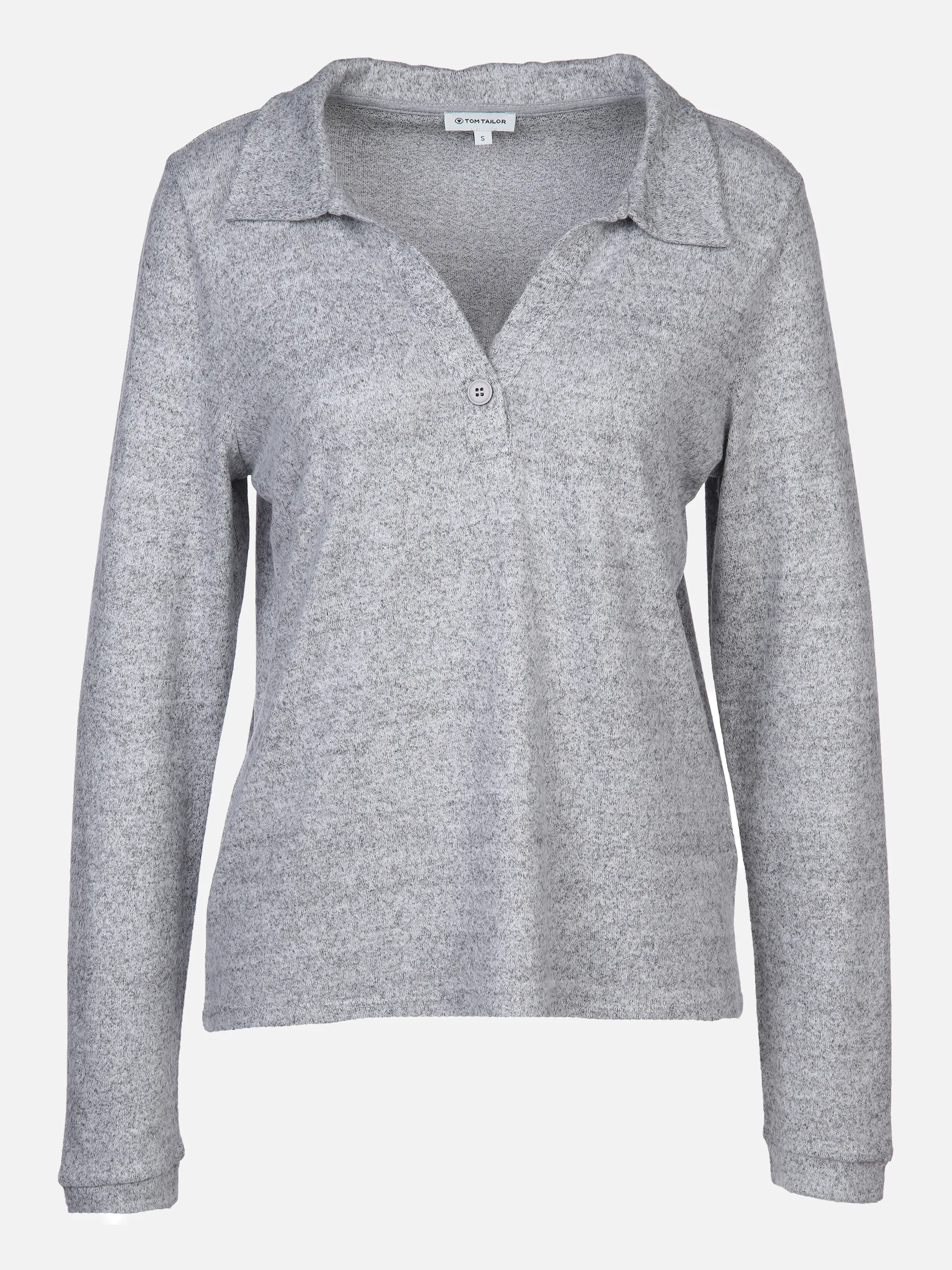 Tom Tailor 1034163 cosy polo collar T-shi Grau 872183 30282 1 Tom Tailor 1034163 cosy polo collar T-shi Grau 872183 30282 1