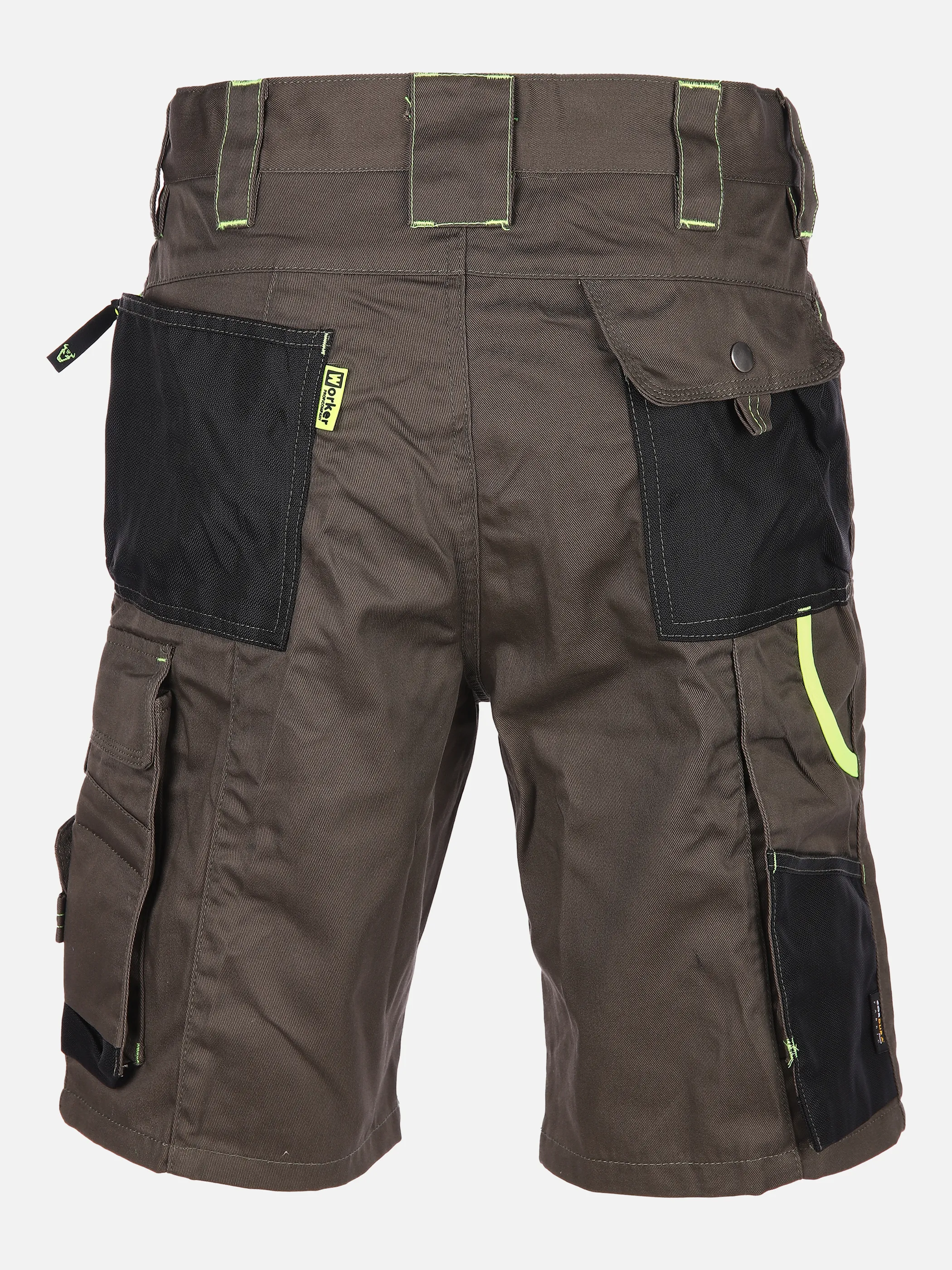 Worker He. Workershort Neon Grün 830617 OLIVE 2