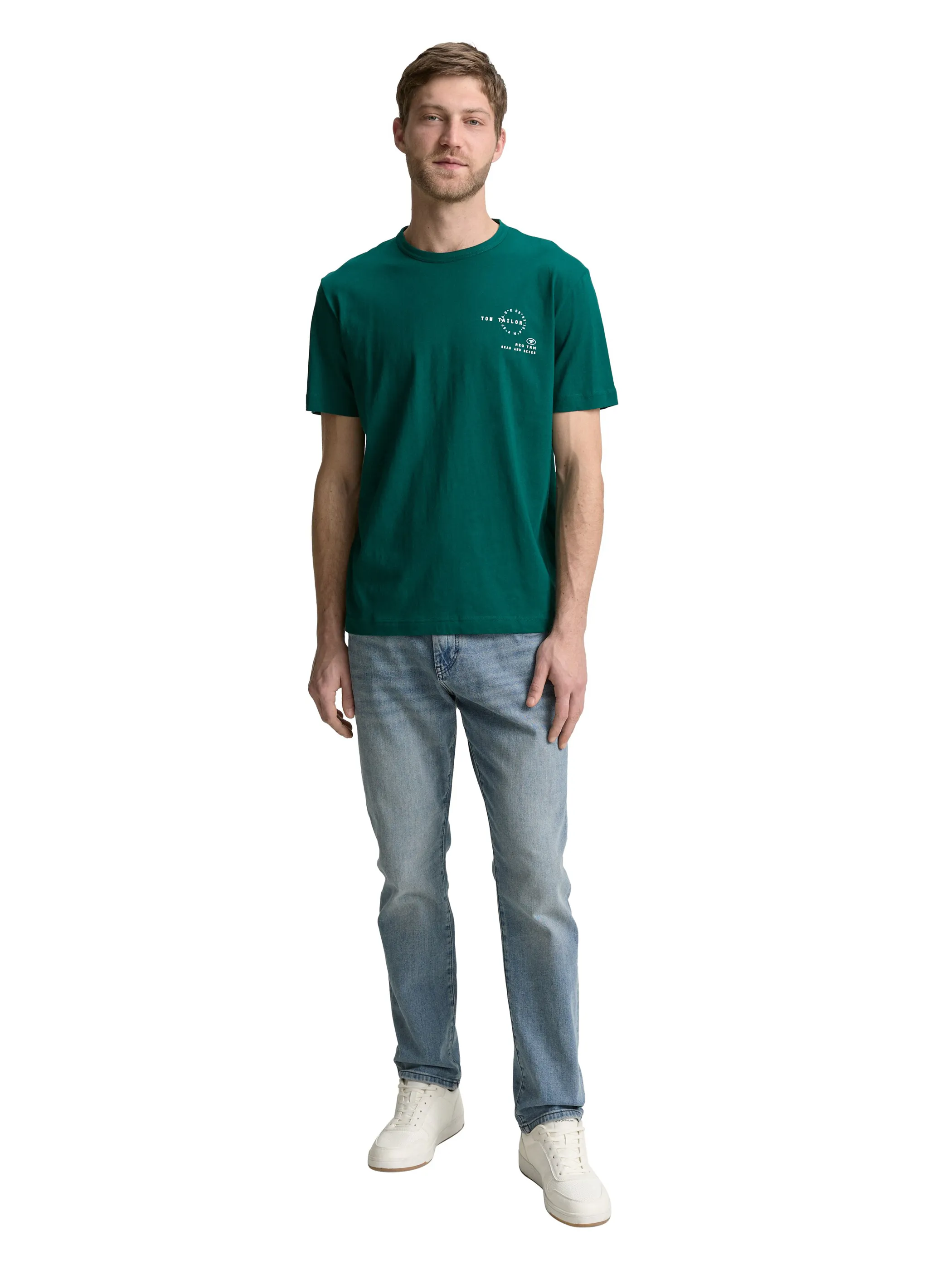 Tom Tailor 1046794 t-shirt with print Grün 910585 10413 4
