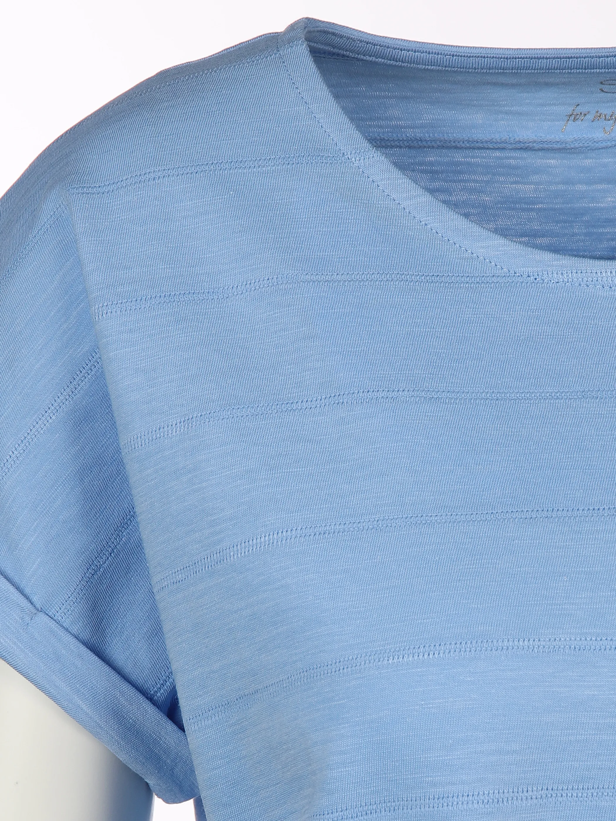 Sure Da-Struktur-T-Shirt Blau 889316 CORNFLOWER 3