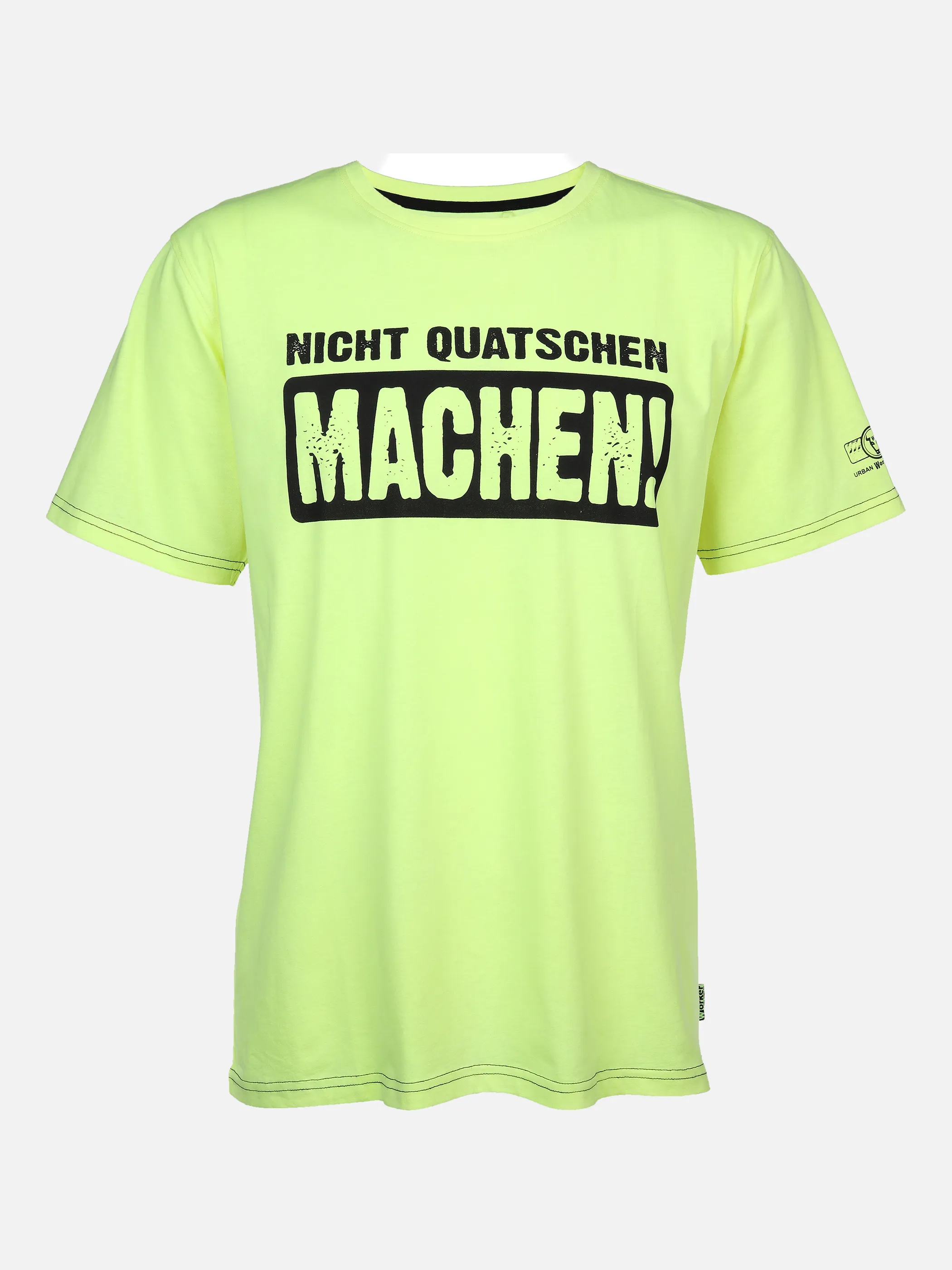 Worker He. T-Shirt 1/2 Arm Sprüche Gelb 872418 NEON YELL 1