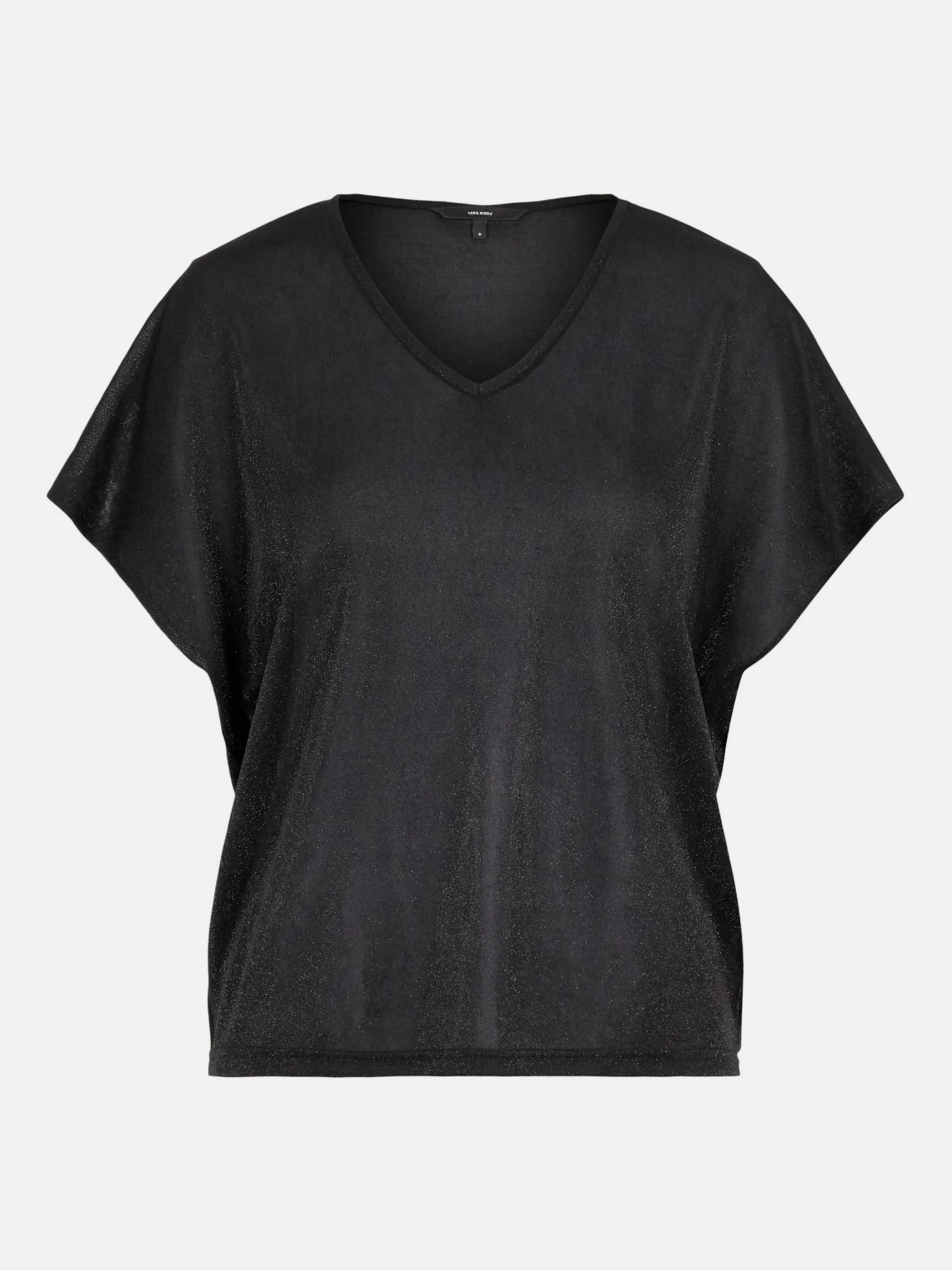 Vero Moda VMDENISE SS V-NECK TO Glitzershirt | 177868001 | noSize |  824706-0177868001