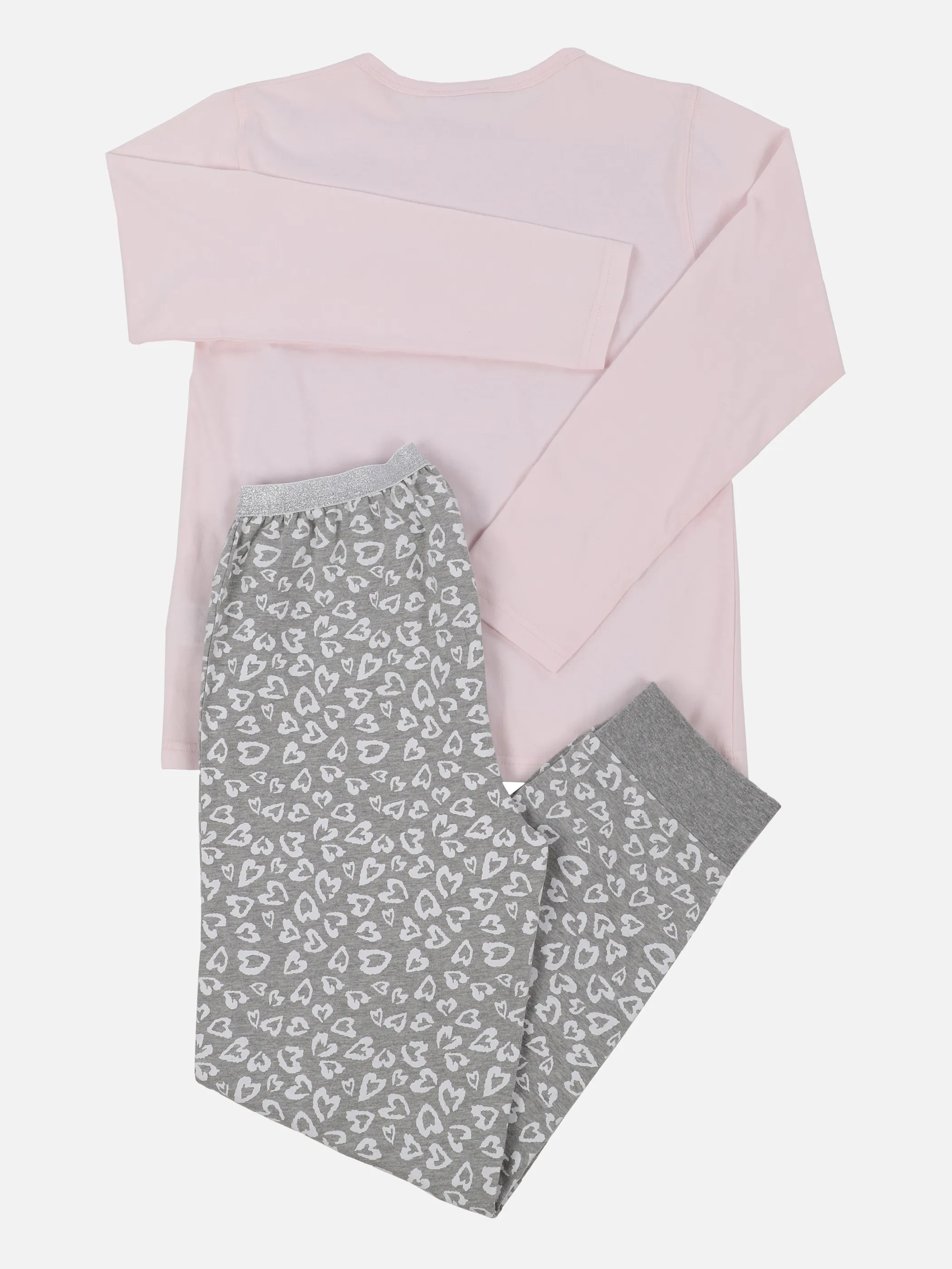 Stop + Go TG Pyjama lang Hose AOP Leo Grau 868422 GREY/ROSE 2