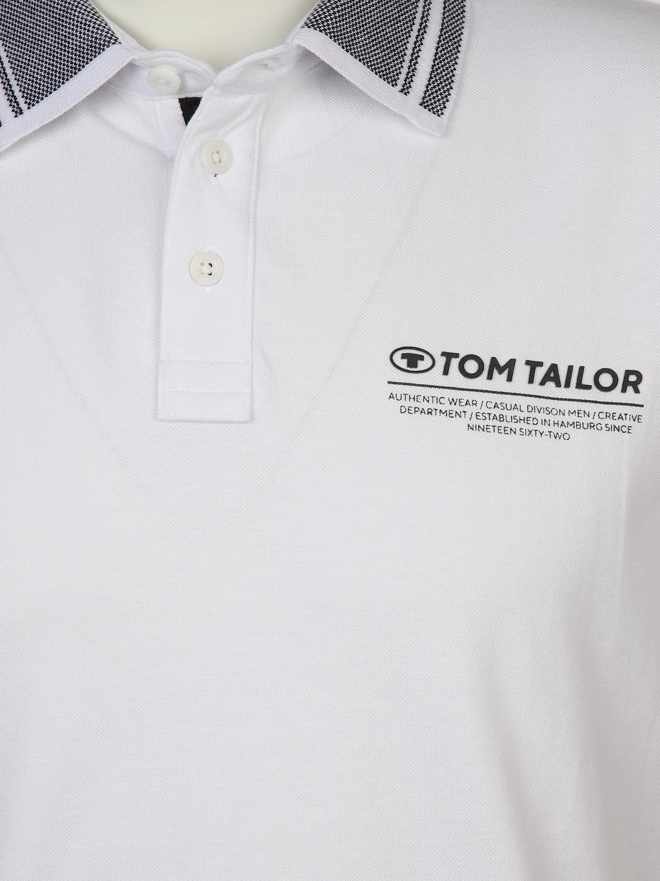Tom Tailor 1040823 NOS polo with details Weiß 890932 20000 3