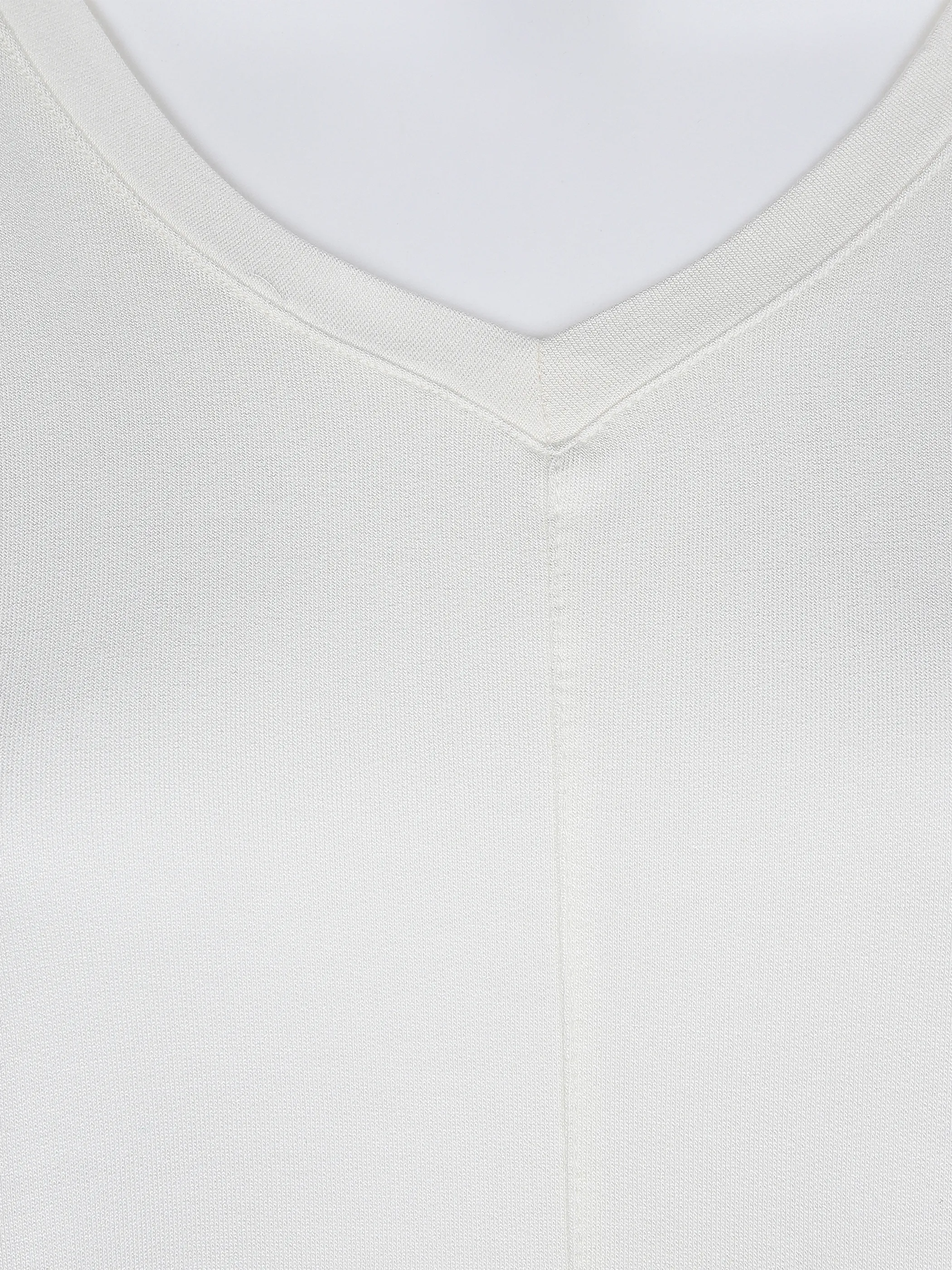 Lisa Tossa Da-T-Shirt m. V-Ausschnitt Weiß 866116 OFFWHITE 3
