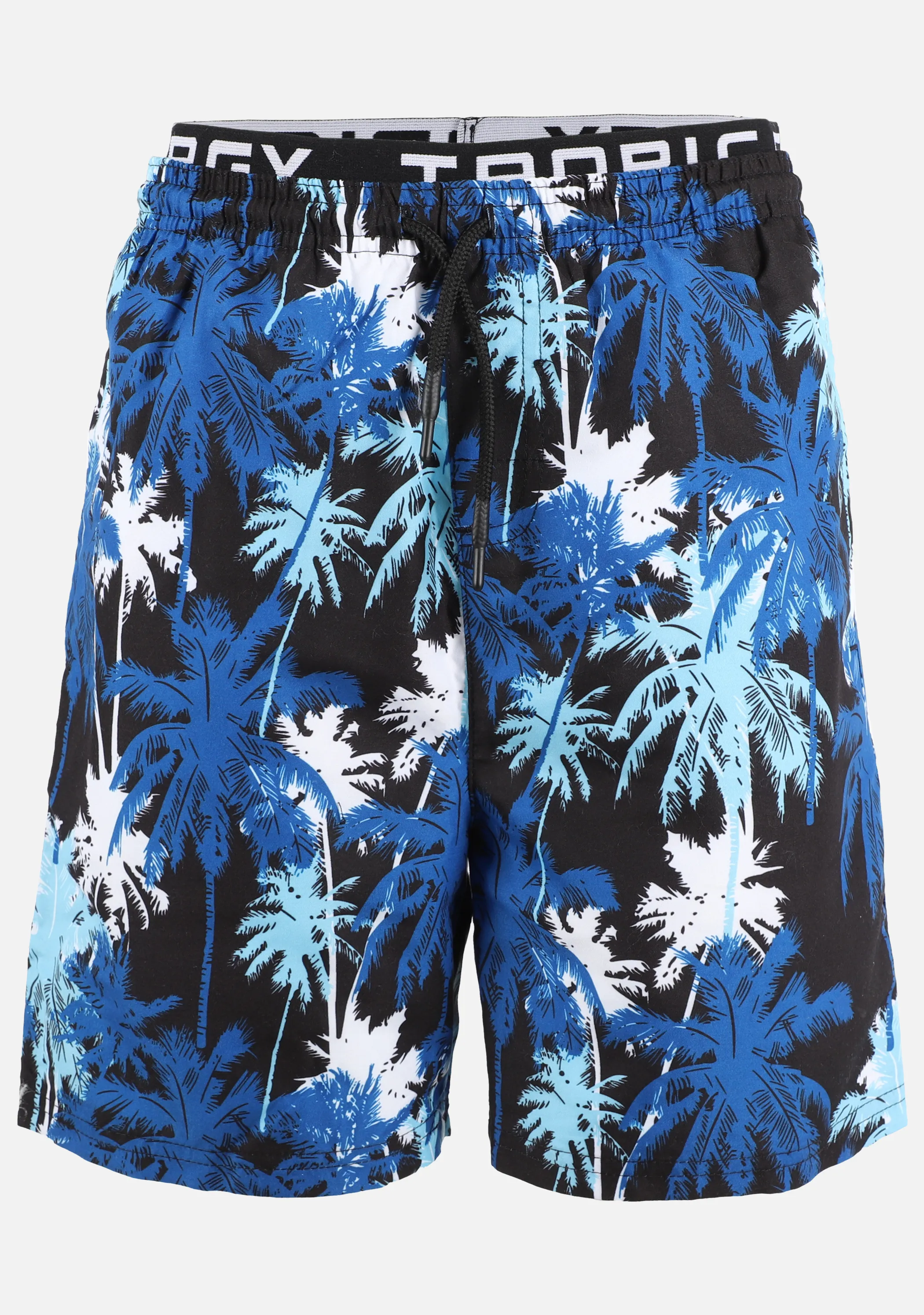 Stop + Go TB- Badehose, mit el. Bund Blau 891241 PALM/BLUE 1