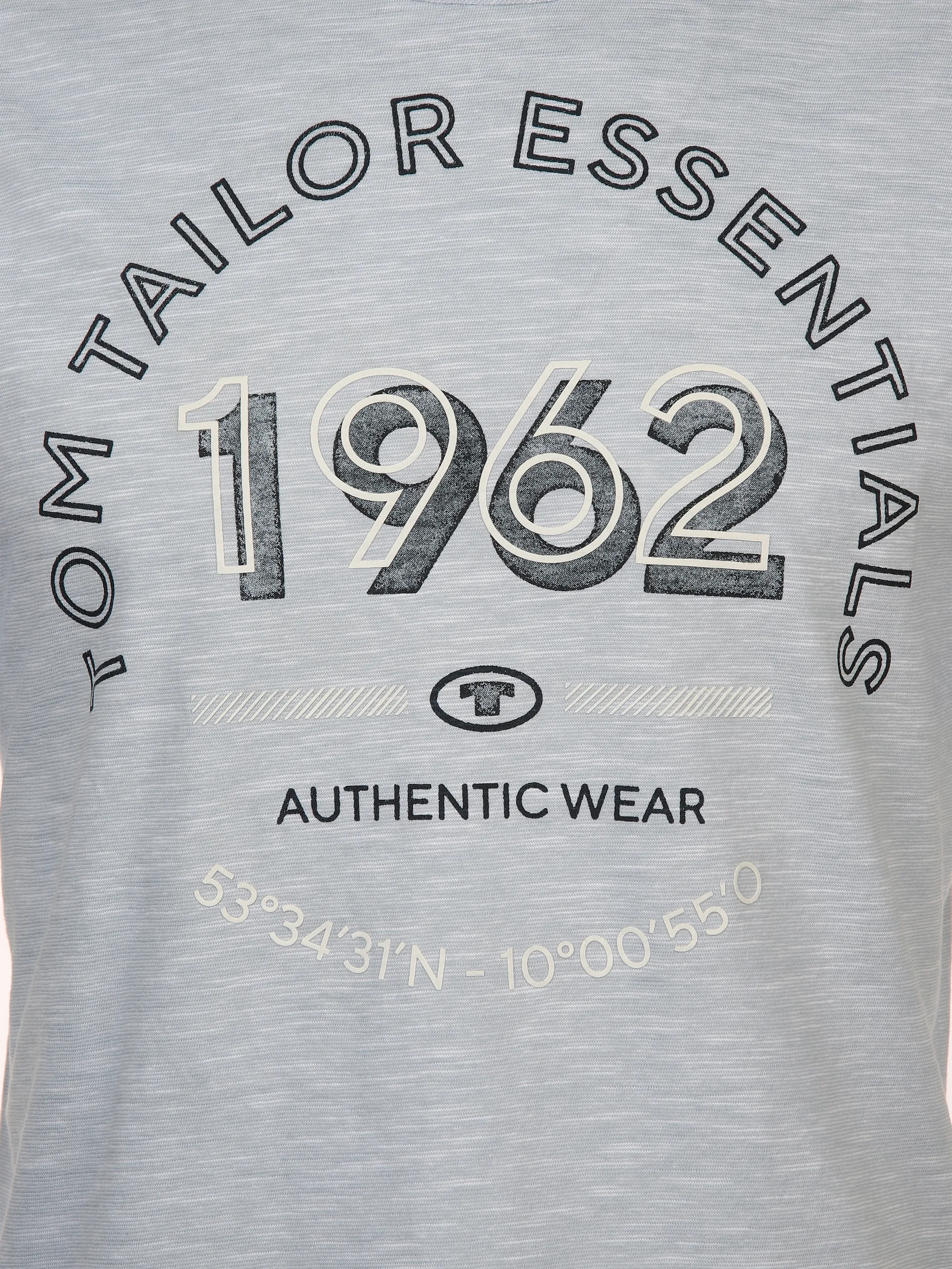 Tom Tailor 1040819 NOS printed t-shirt fine stripe Blau 890934 34964 3