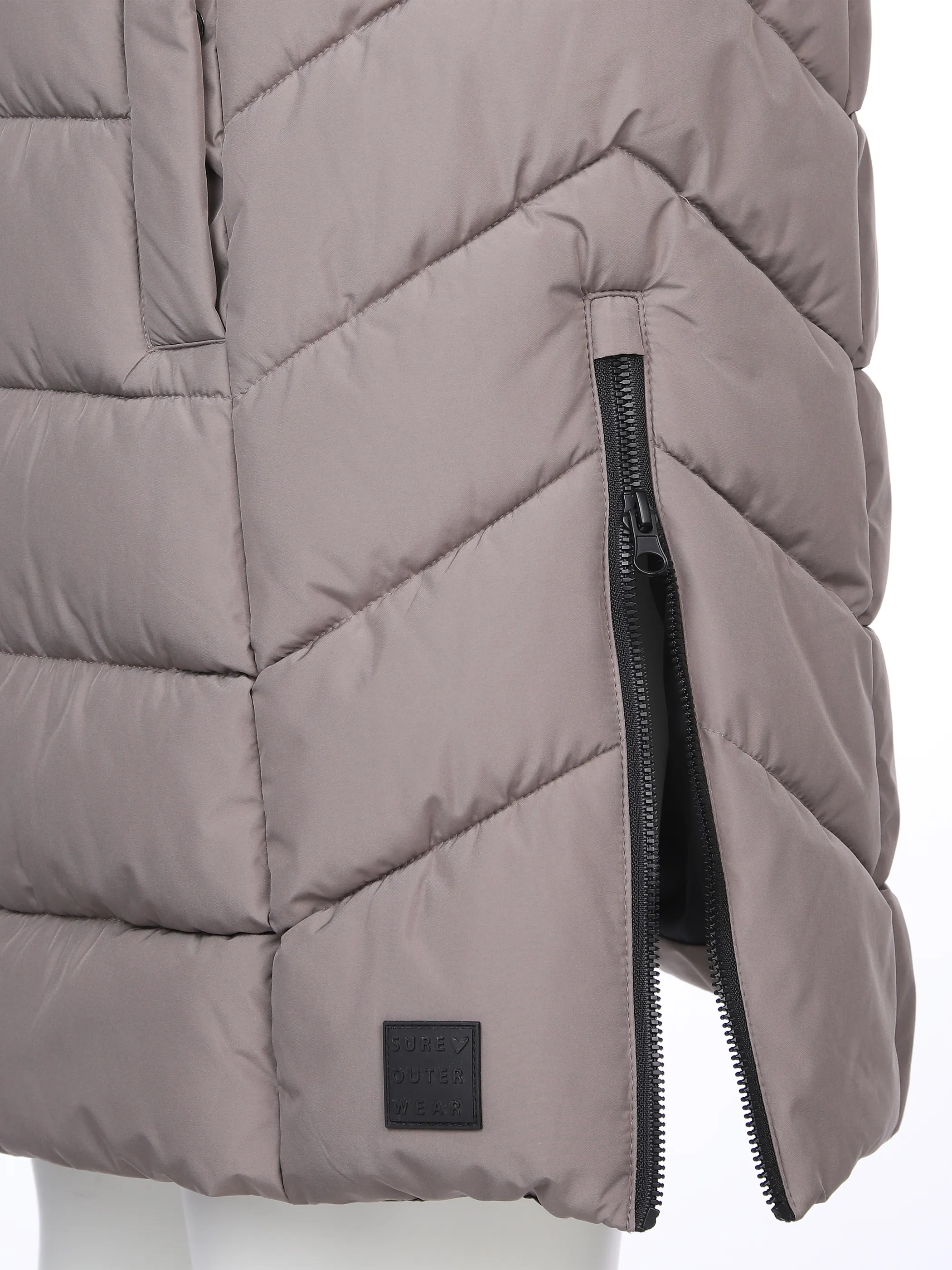 Sure Da-Steppweste lang Beige 896820 TAUPE 3 Sure Da-Steppweste lang Beige 896820 TAUPE 3