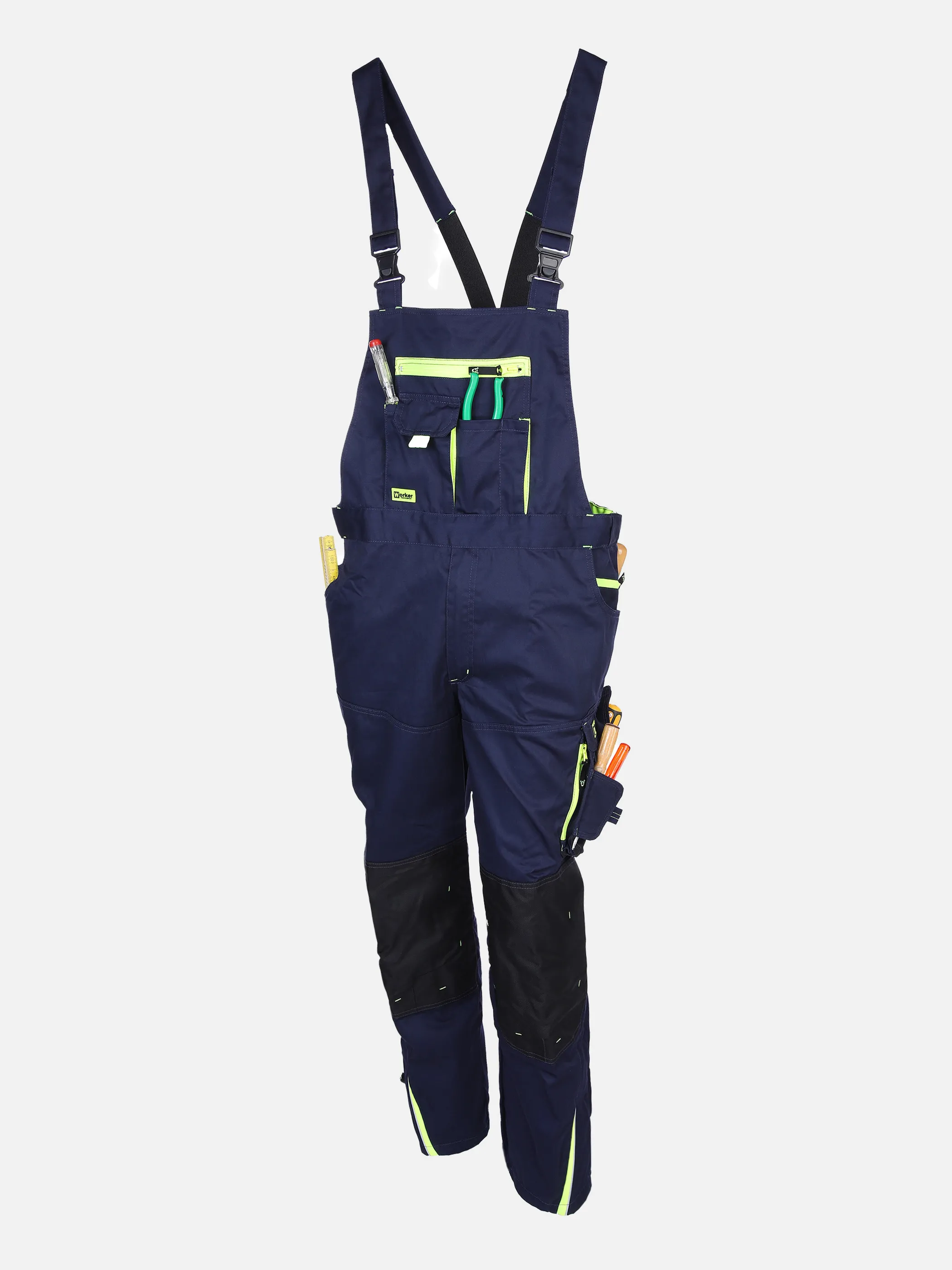 Worker He. Berufslatzhose Neon Blau 830234 NAVY 1