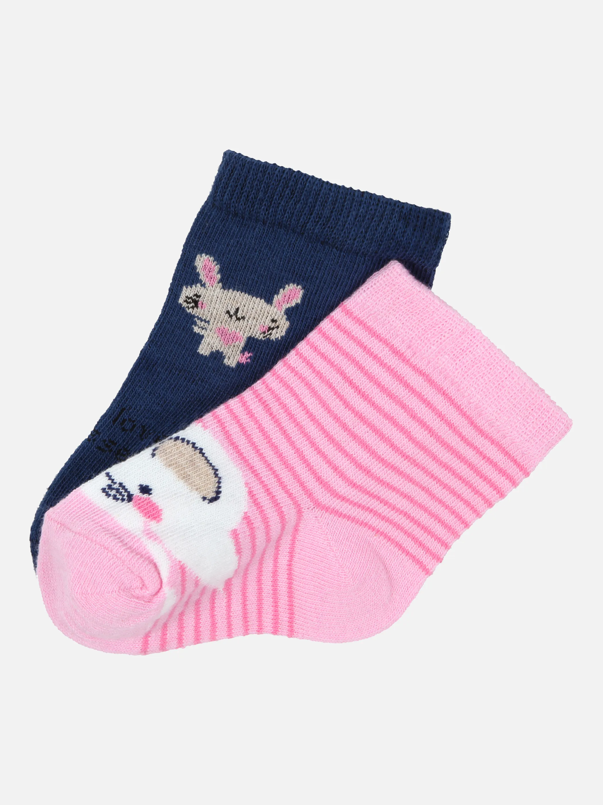 Bubble Gum Baby Girls Socken 2er Pack Mau Rosa 859400 DK BLUE/RO 1