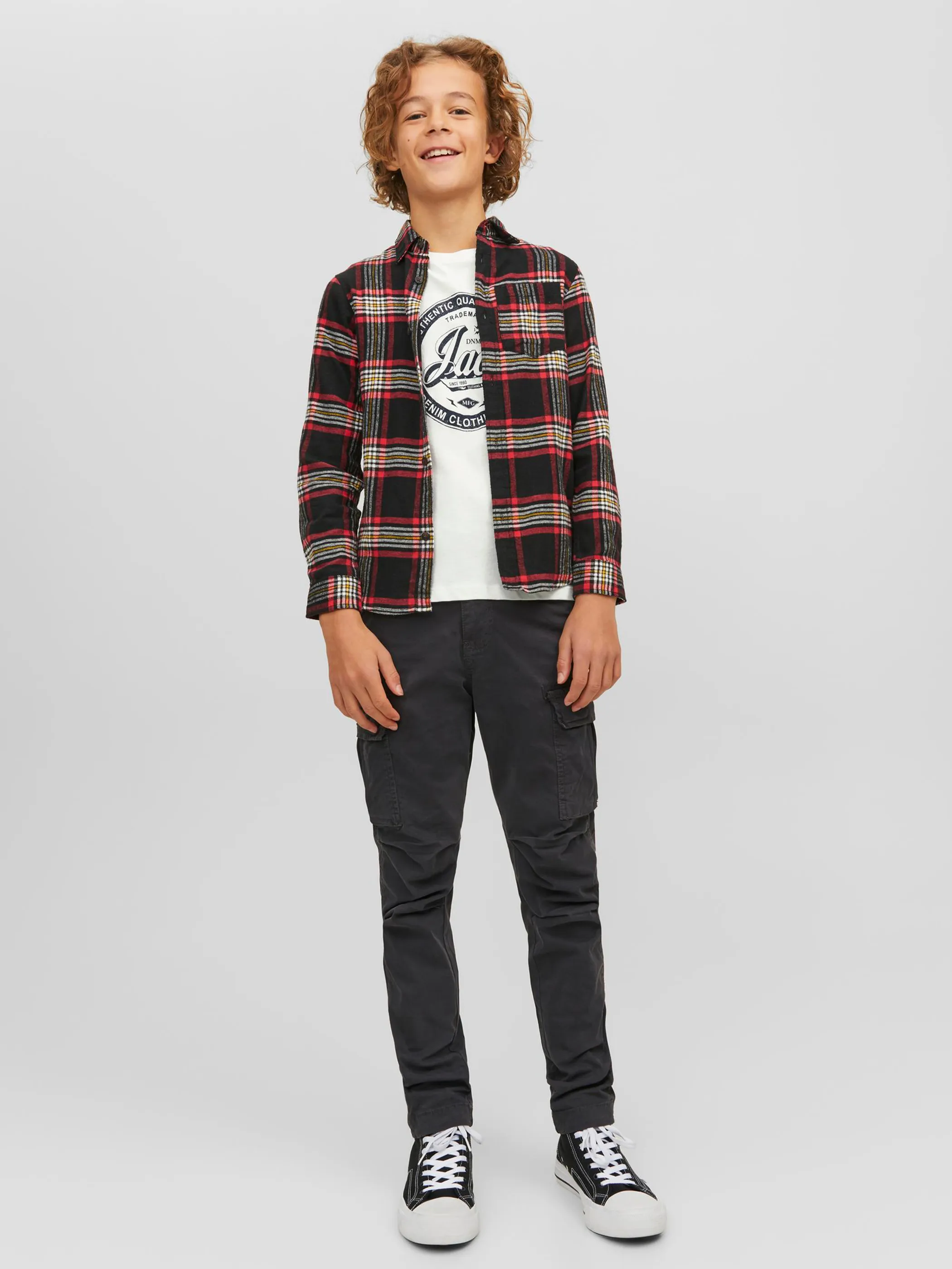 Jack&Jones Junior 12212308 JJEJEANS TEE SS O-NEC Weiß 872352 177642002 2