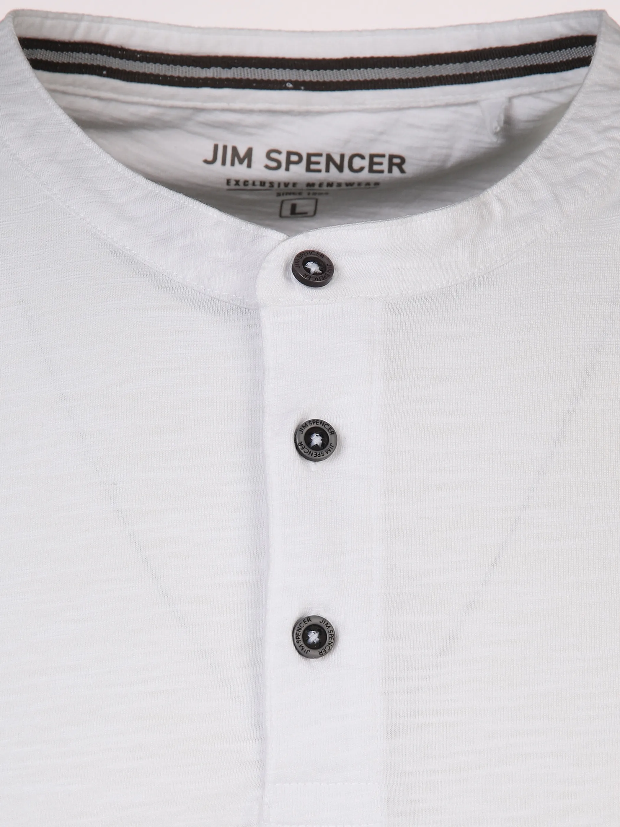 Jim Spencer He. Henleyshirt 1/2 Arm Stickerei Weiß 876158 WHITE 3 Jim Spencer He. Henleyshirt 1/2 Arm Stickerei Weiß 876158 WHITE 3