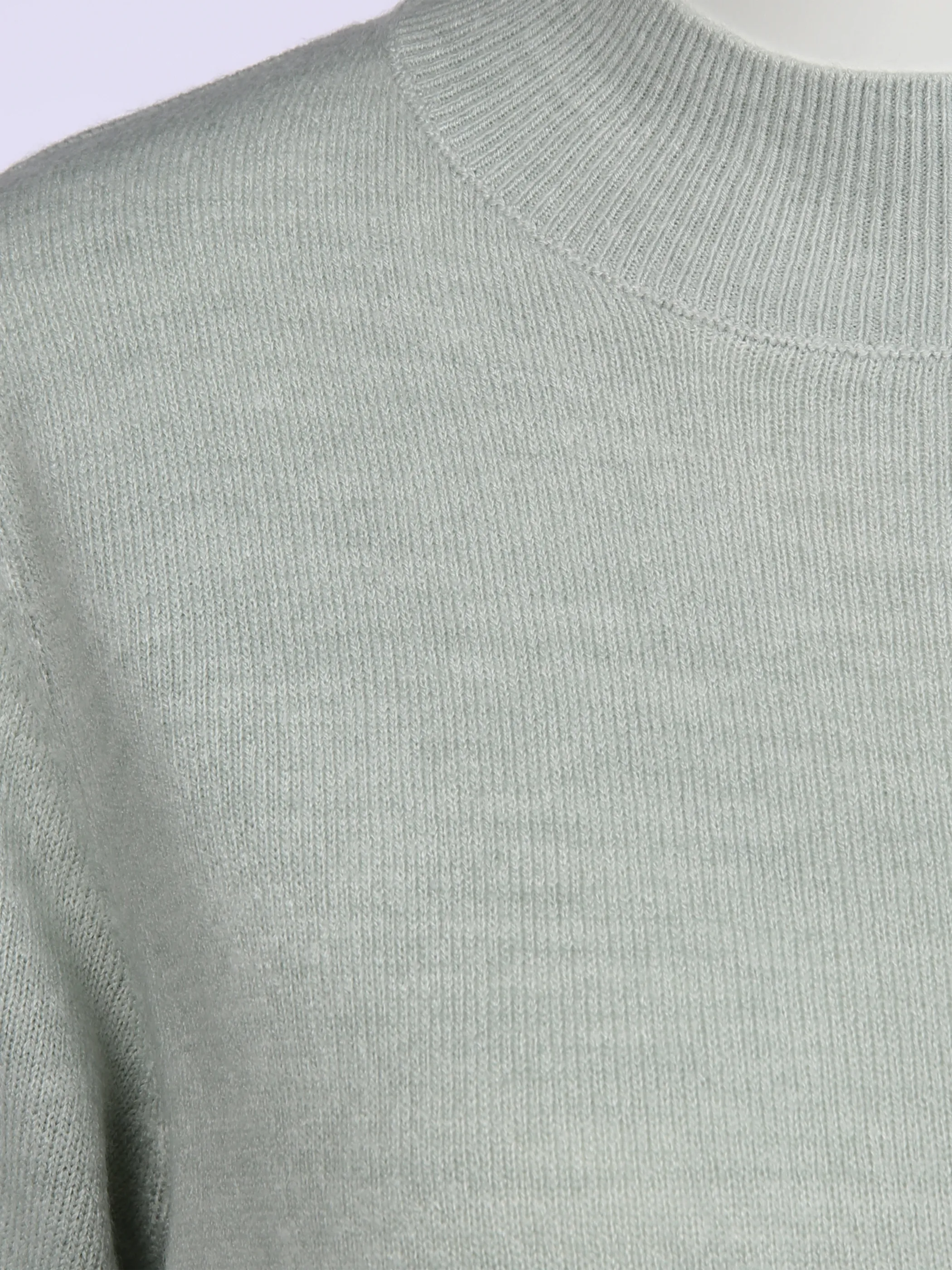 Sure Da-Pullover wie Cashmere, Steh Grün 856105 GREEN MEL 3