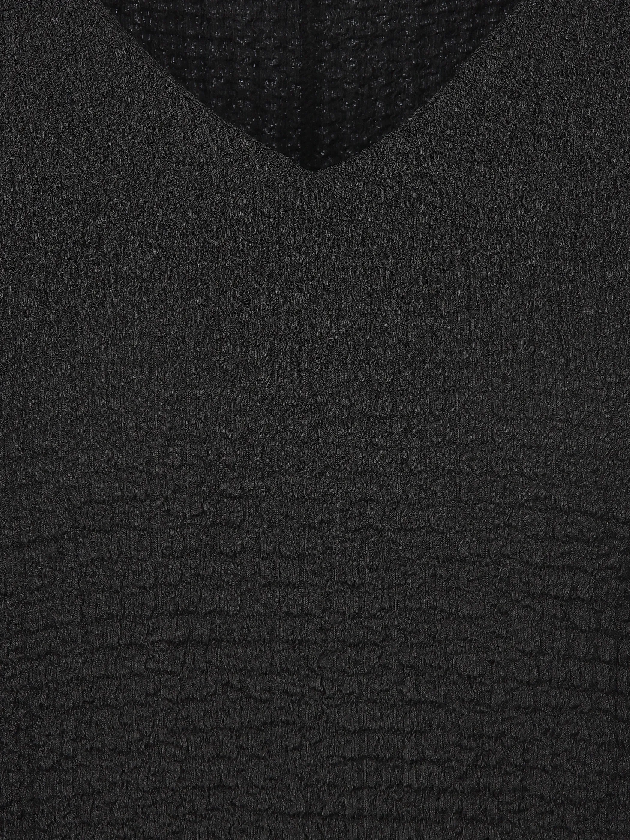 Lisa Tossa Da-Struktur-Shirt Schwarz 908737 SW 3