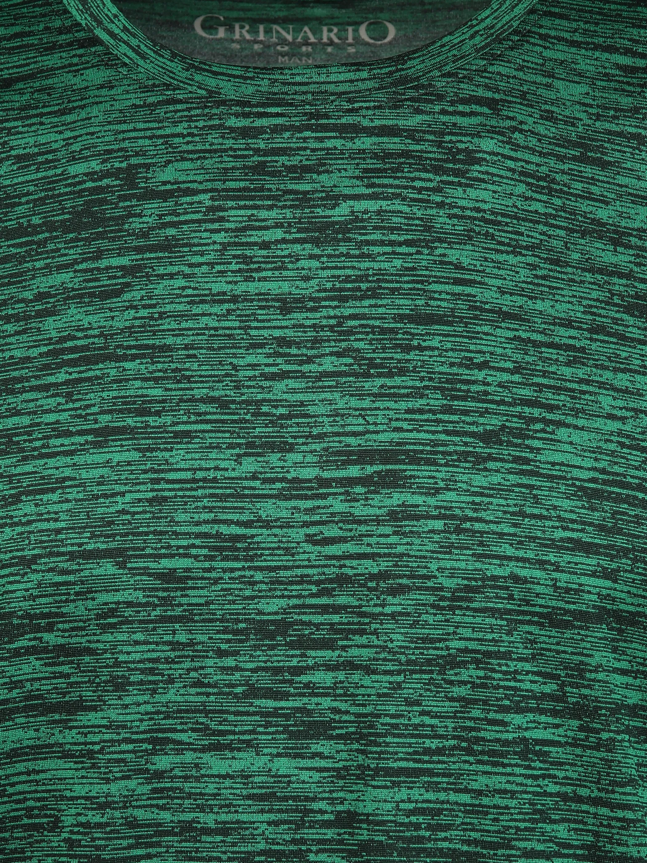 Grinario Sports He- Sport T-Shirt Grün 890091 GREEN MEL. 3