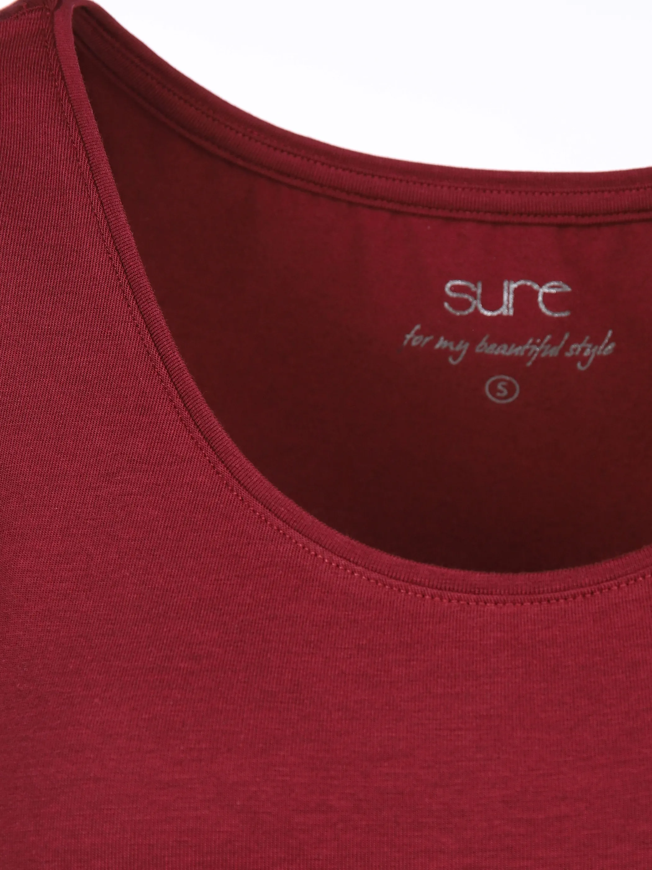 Sure Da-Tanktop m. Neckprint Rot 864847 DK CHILI 3