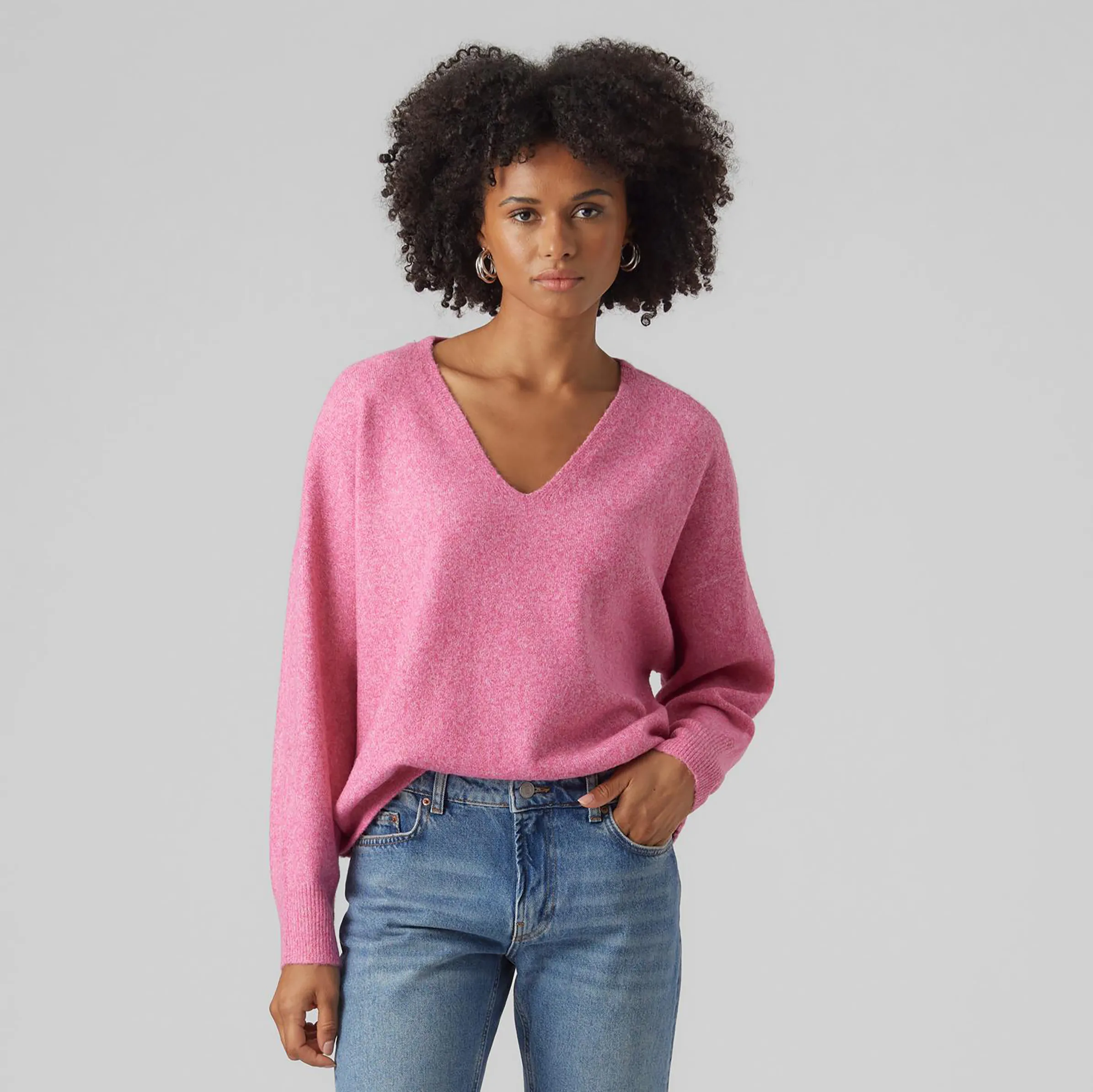 Vero Moda 10252090 VMDOFFY LS V-NECK BLO Pink 854396 181701001 4 Vero Moda 10252090 VMDOFFY LS V-NECK BLO Pink 854396 181701001 4