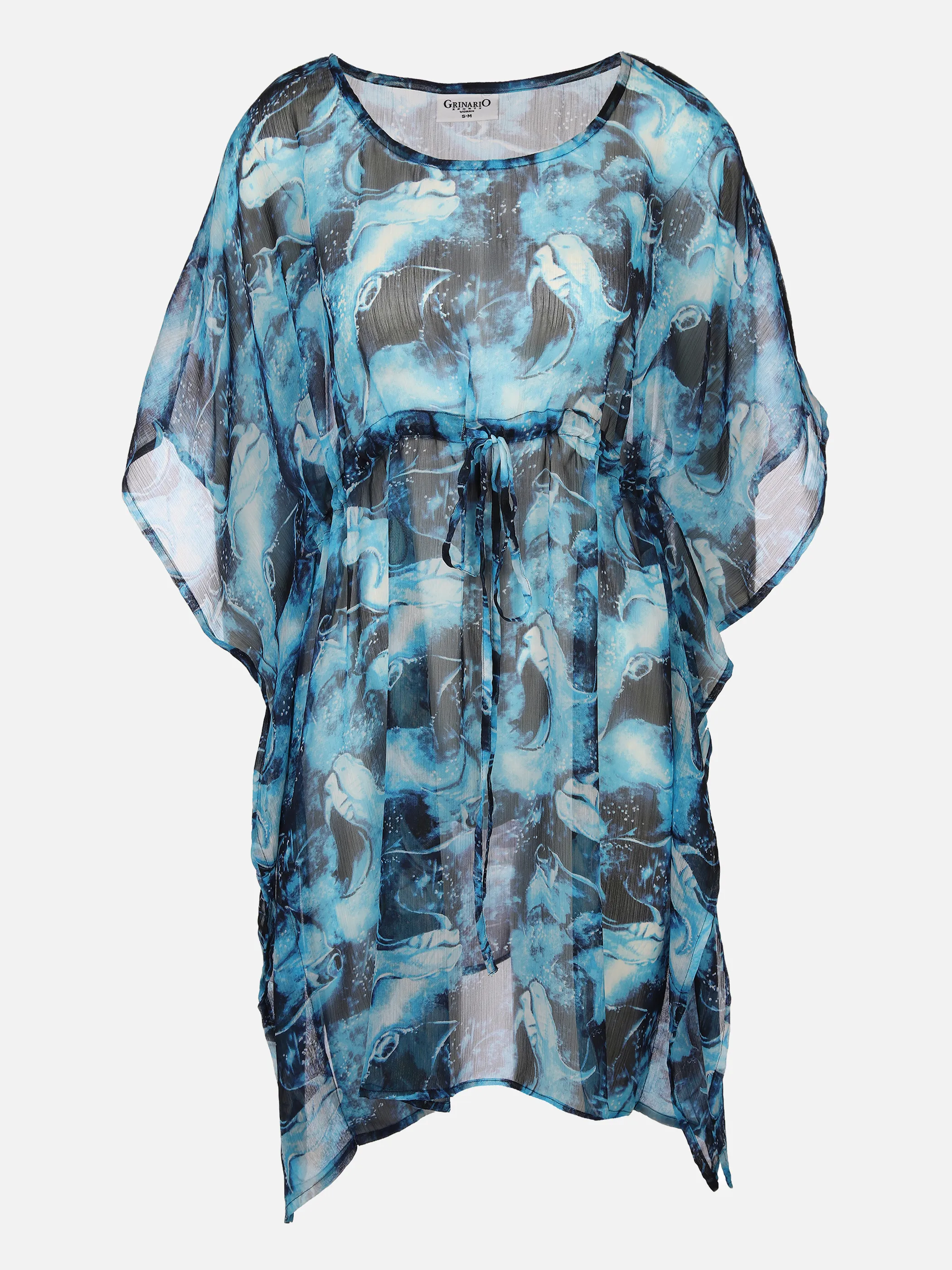 Grinario Sports Da-Strand-Tunika mit Druck Blau 876802 BLAU GEM 1 Grinario Sports Da-Strand-Tunika mit Druck Blau 876802 BLAU GEM 1