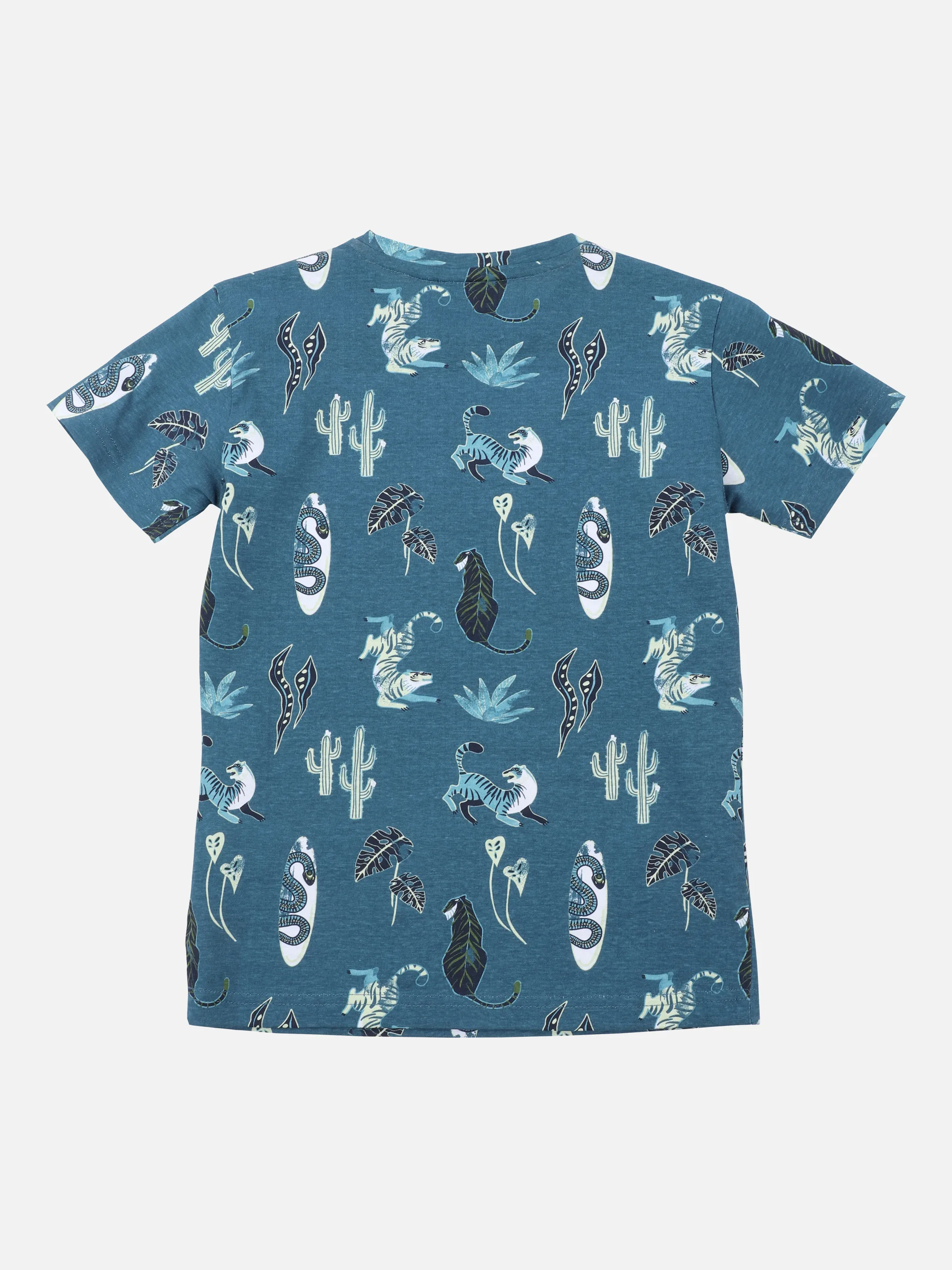 Stop + Go MB TShirt in blau mit AOP Blau 863137 BLAU 2 Stop + Go MB TShirt in blau mit AOP Blau 863137 BLAU 2