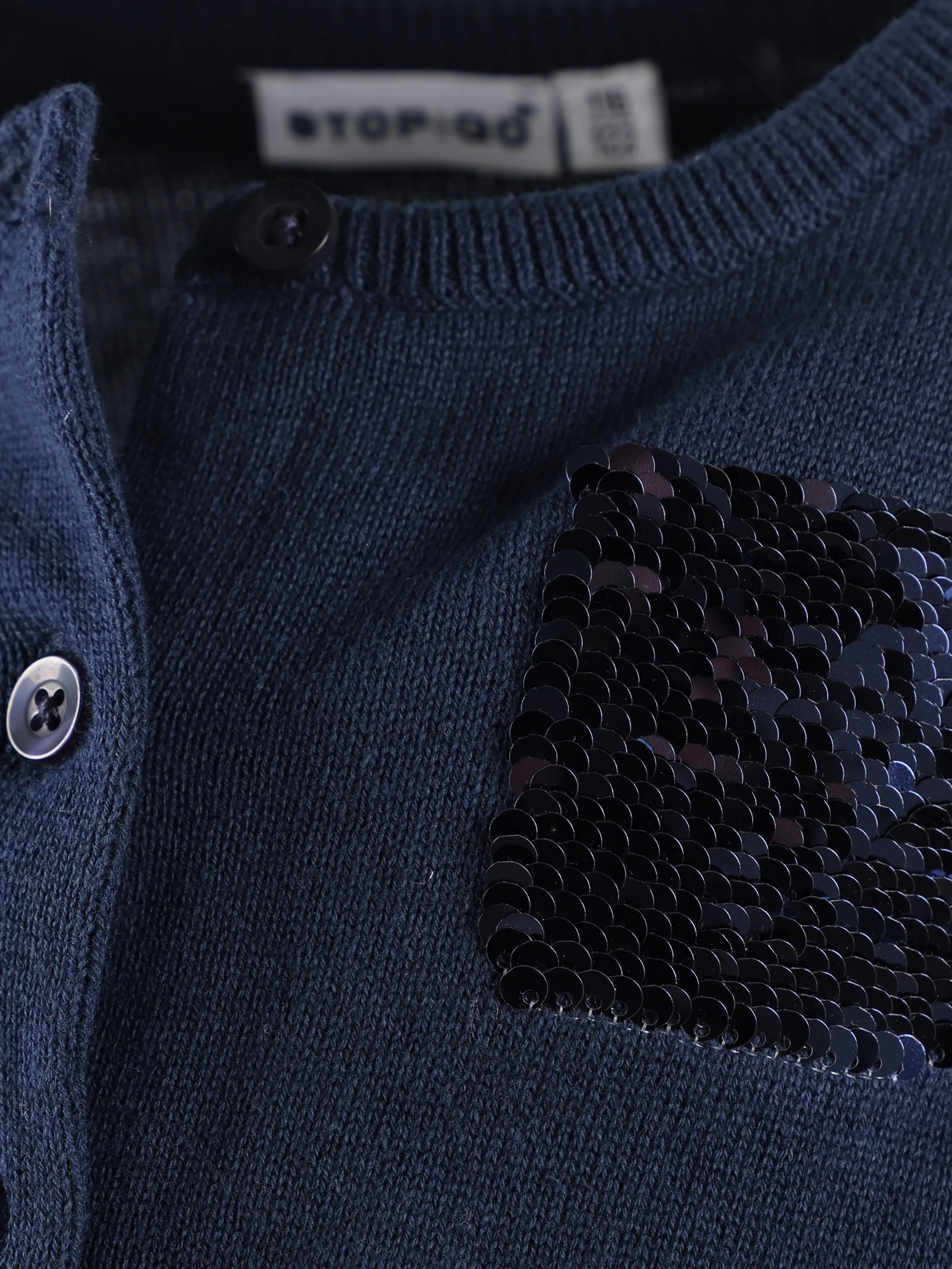 Stop + Go KM Cardigan mit kleiner Stickerei Blau 875153 BLAU 4 Stop + Go KM Cardigan mit kleiner Stickerei Blau 875153 BLAU 4