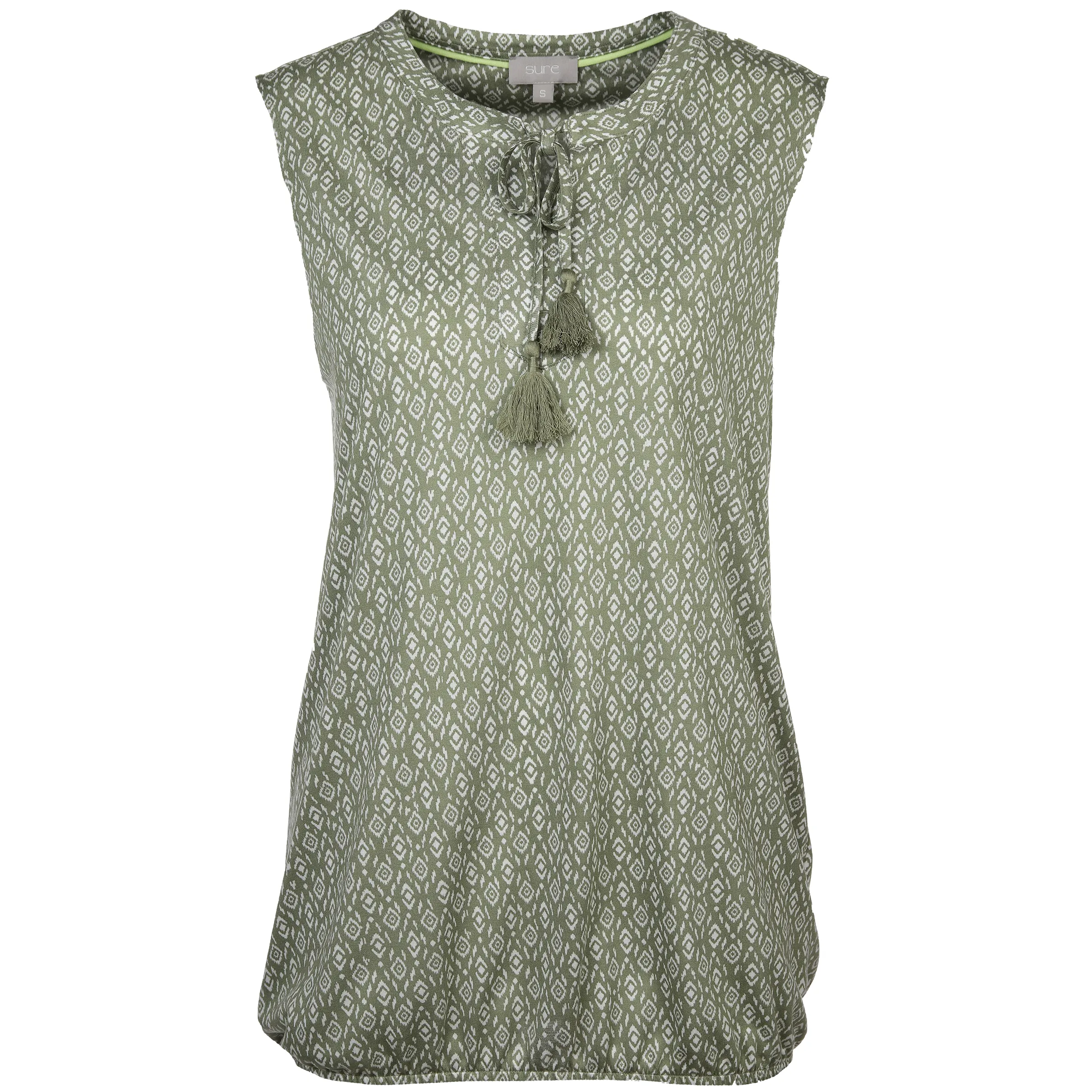 Sure Da-Jerseytop m. Alloverprint Grün 875891 SALBEI GEM 1 Sure Da-Jerseytop m. Alloverprint Grün 875891 SALBEI GEM 1