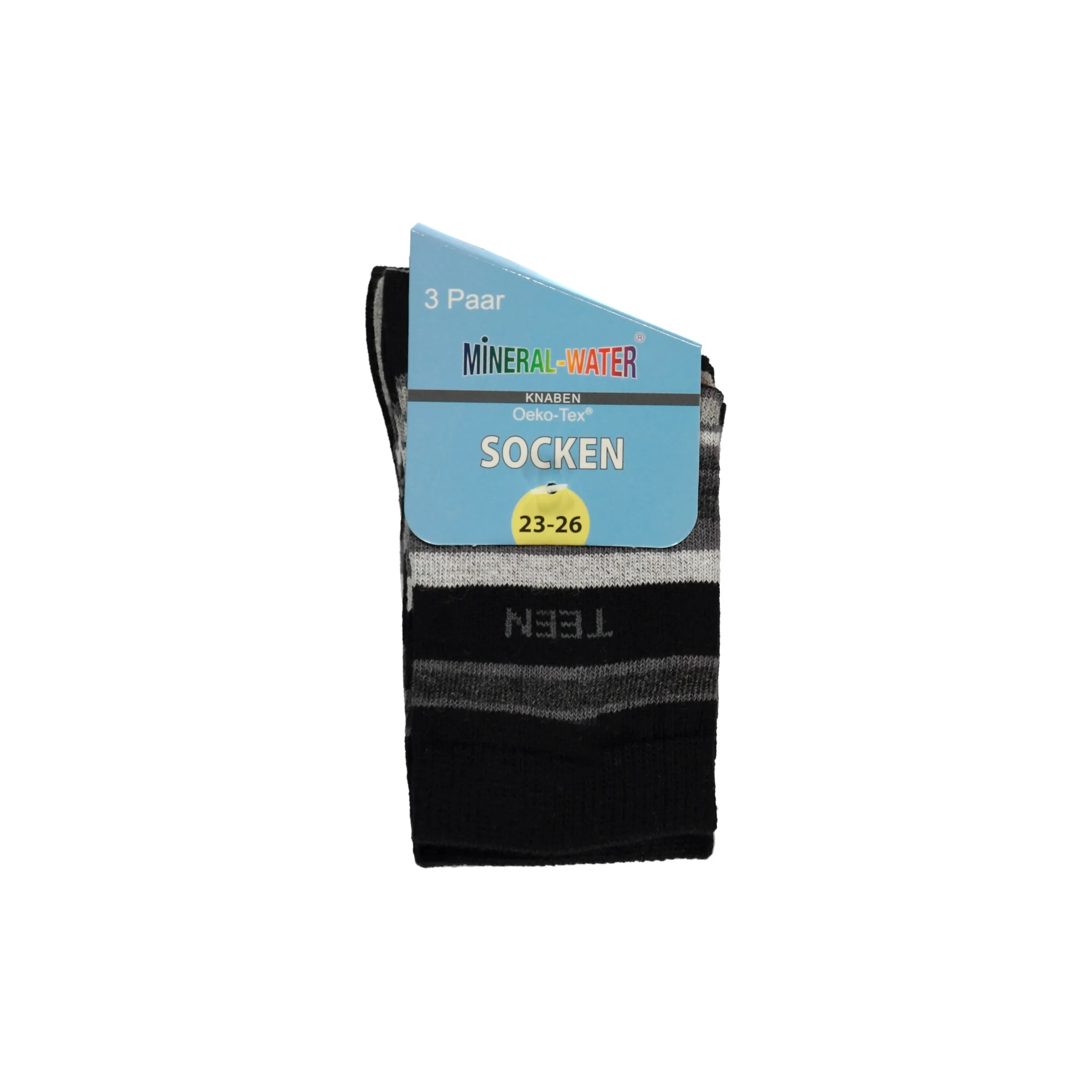 Mineral Water Knabensocken 3er Pack - Teen Schwarz 737263 SCHWARZ 2 Mineral Water Knabensocken 3er Pack - Teen Schwarz 737263 SCHWARZ 2
