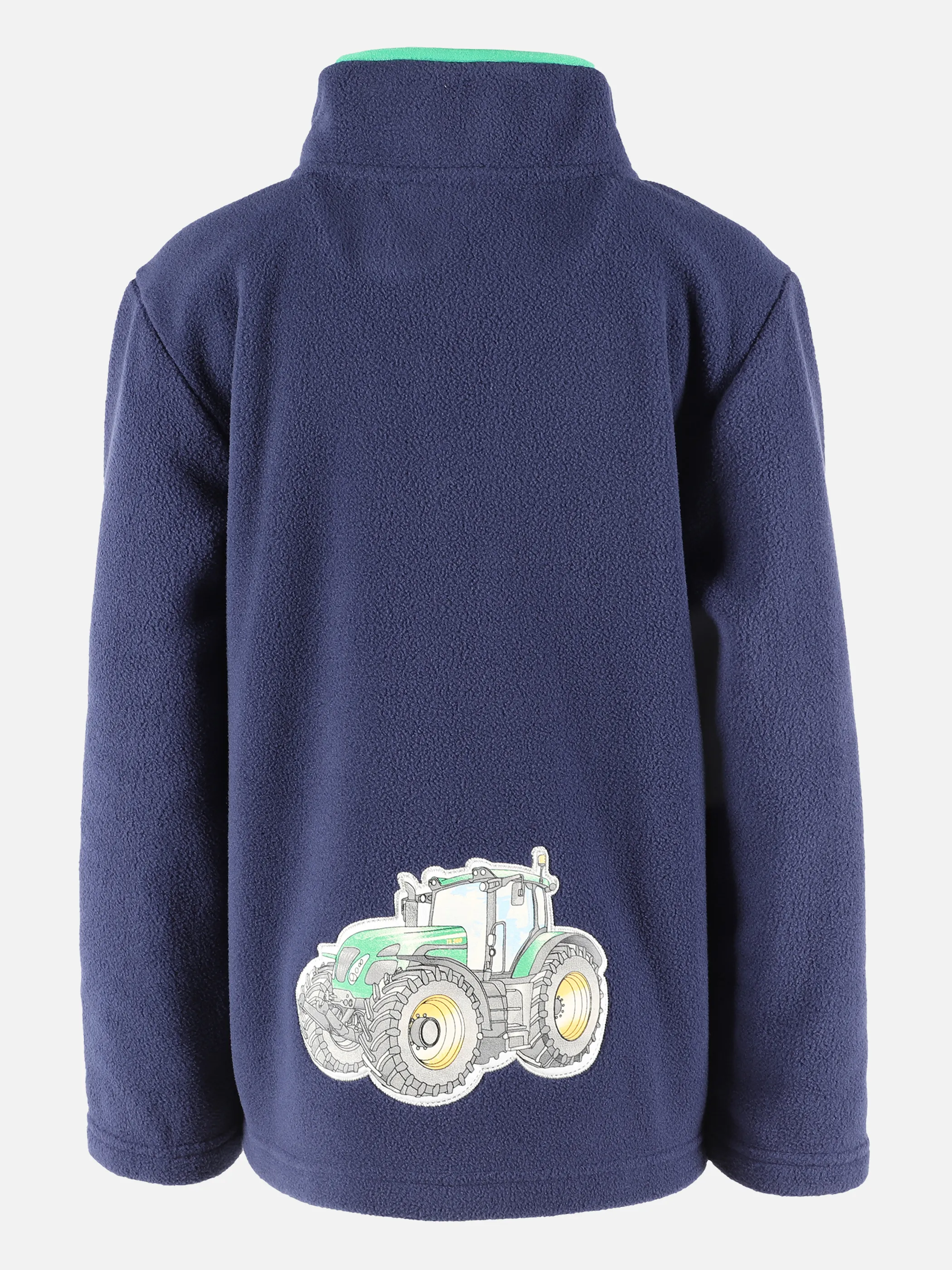Stop + Go KJ Fleece Jacke in navy mit Traktor Druck Blau 881601 NAVY 2 Stop + Go KJ Fleece Jacke in navy mit Traktor Druck Blau 881601 NAVY 2