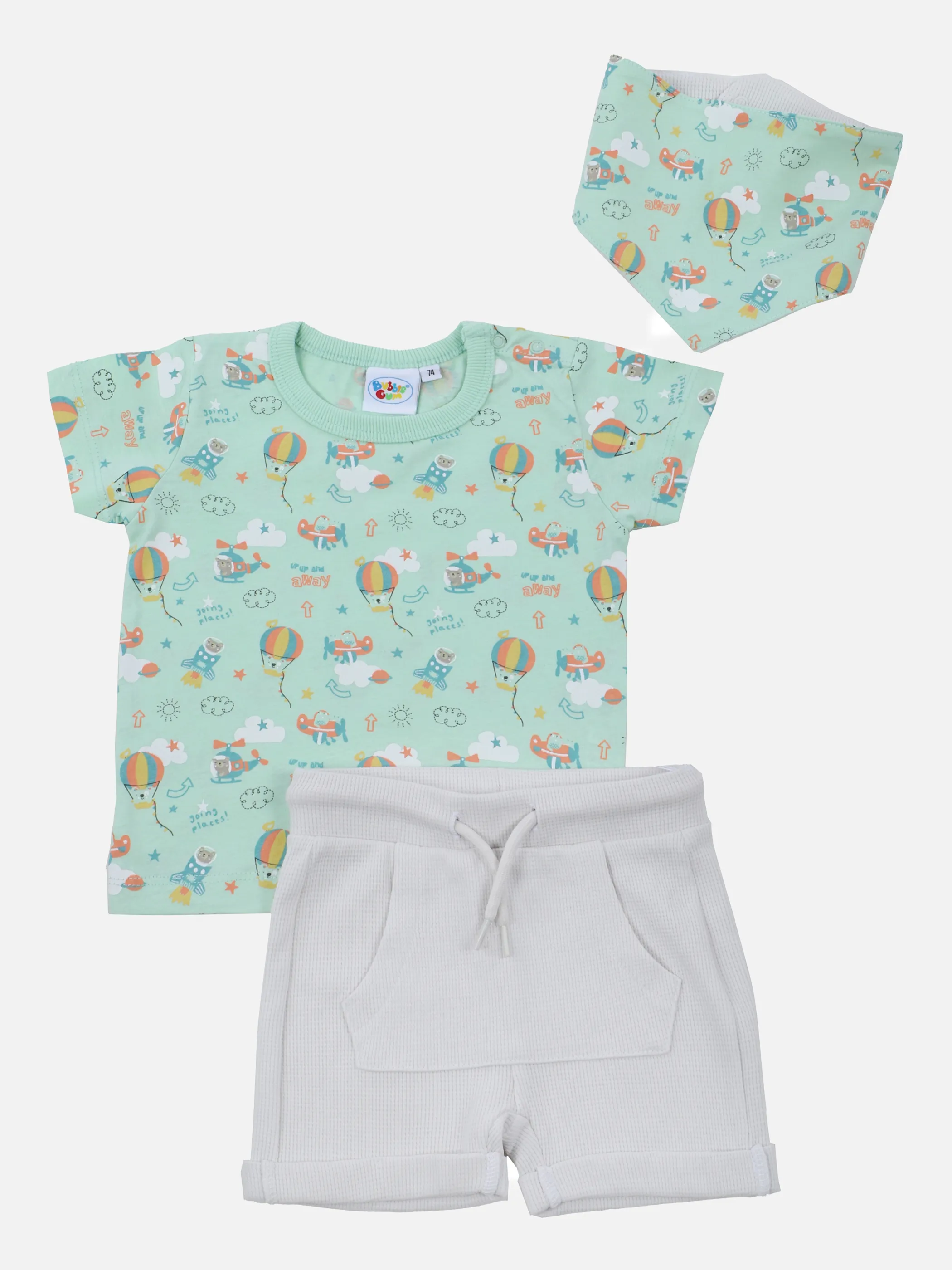 Bubble Gum BB 3er Set Shirt mintgrün AOP Grün 862637 MINTGRÜN 1