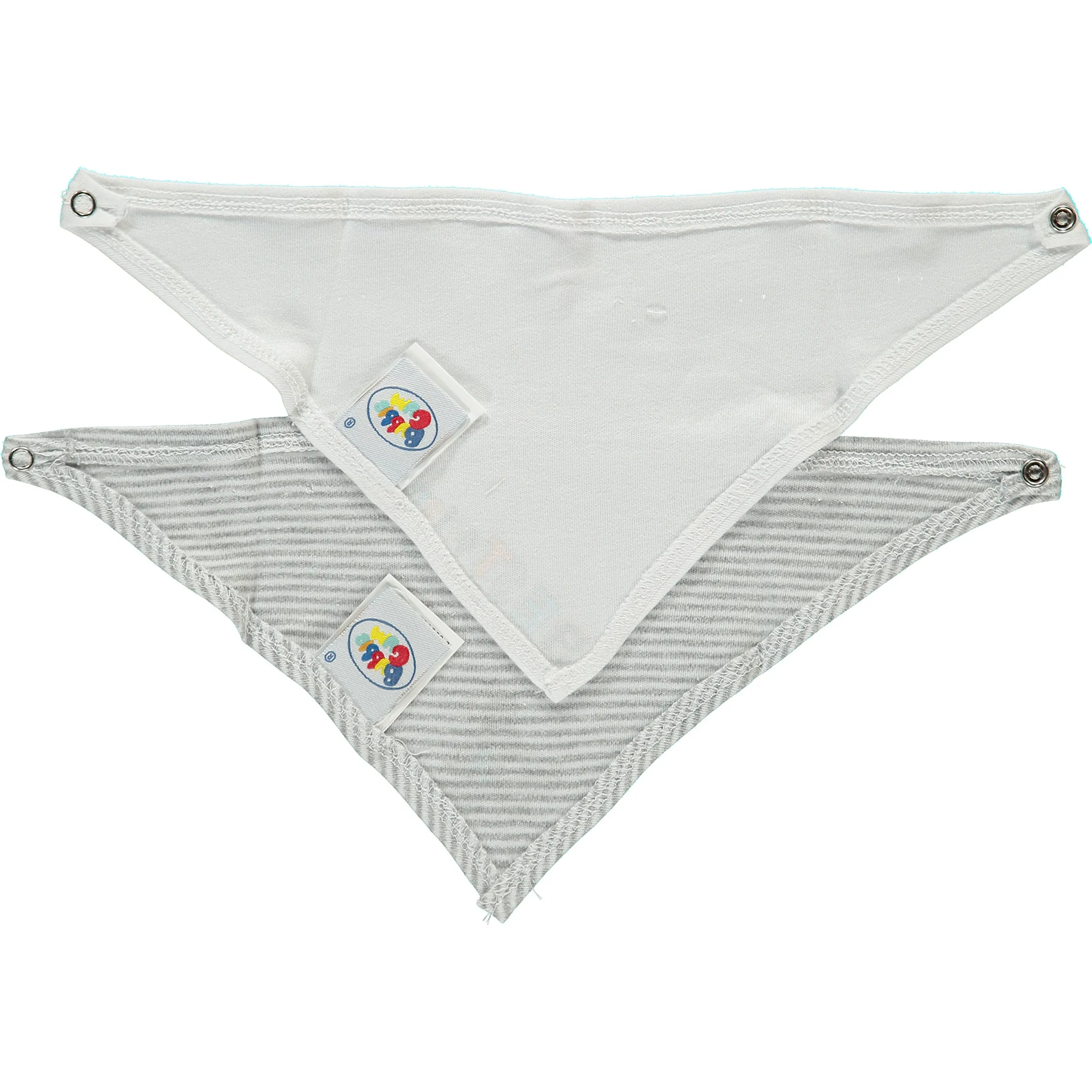 Bubble Gum Baby unisex Halstuch 2er Pack Grau 737191 GRAU WEIß 2