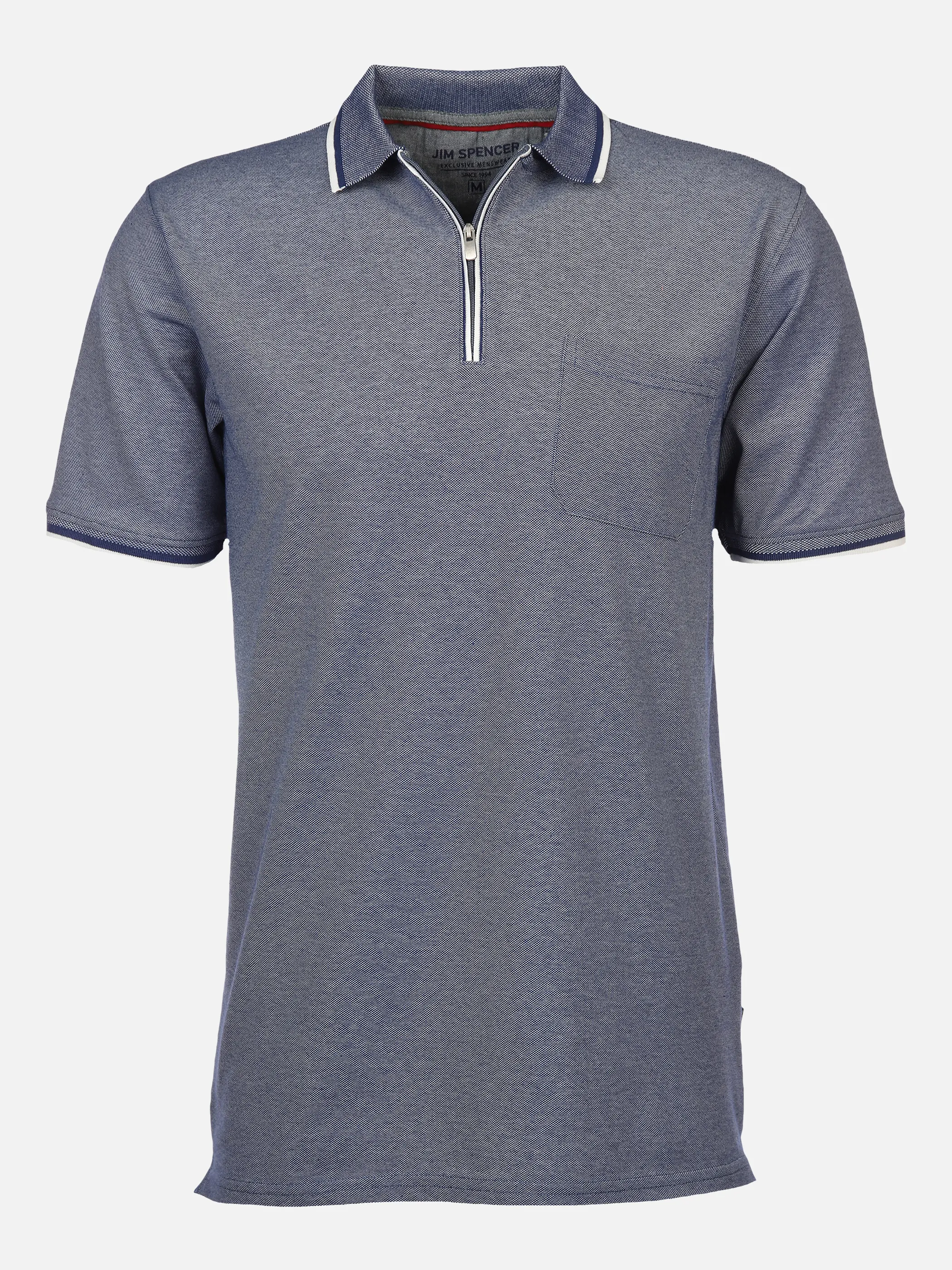 Jim Spencer He. Poloshirt 1/2 Arm twisted RV Blau 873032 JEANSBLAU 1 Jim Spencer He. Poloshirt 1/2 Arm twisted RV Blau 873032 JEANSBLAU 1
